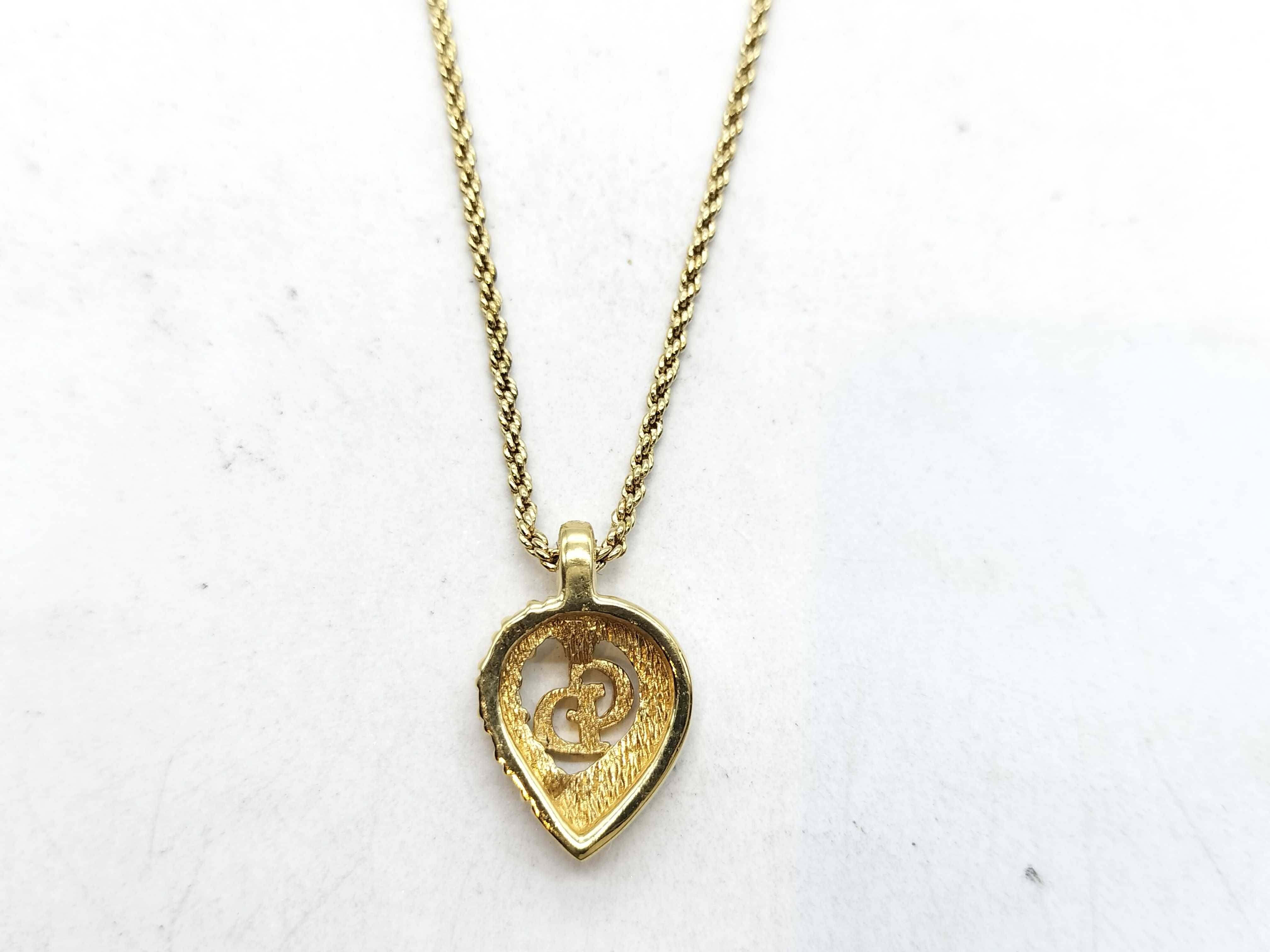 Gold Necklace with Rhinestones — view 3