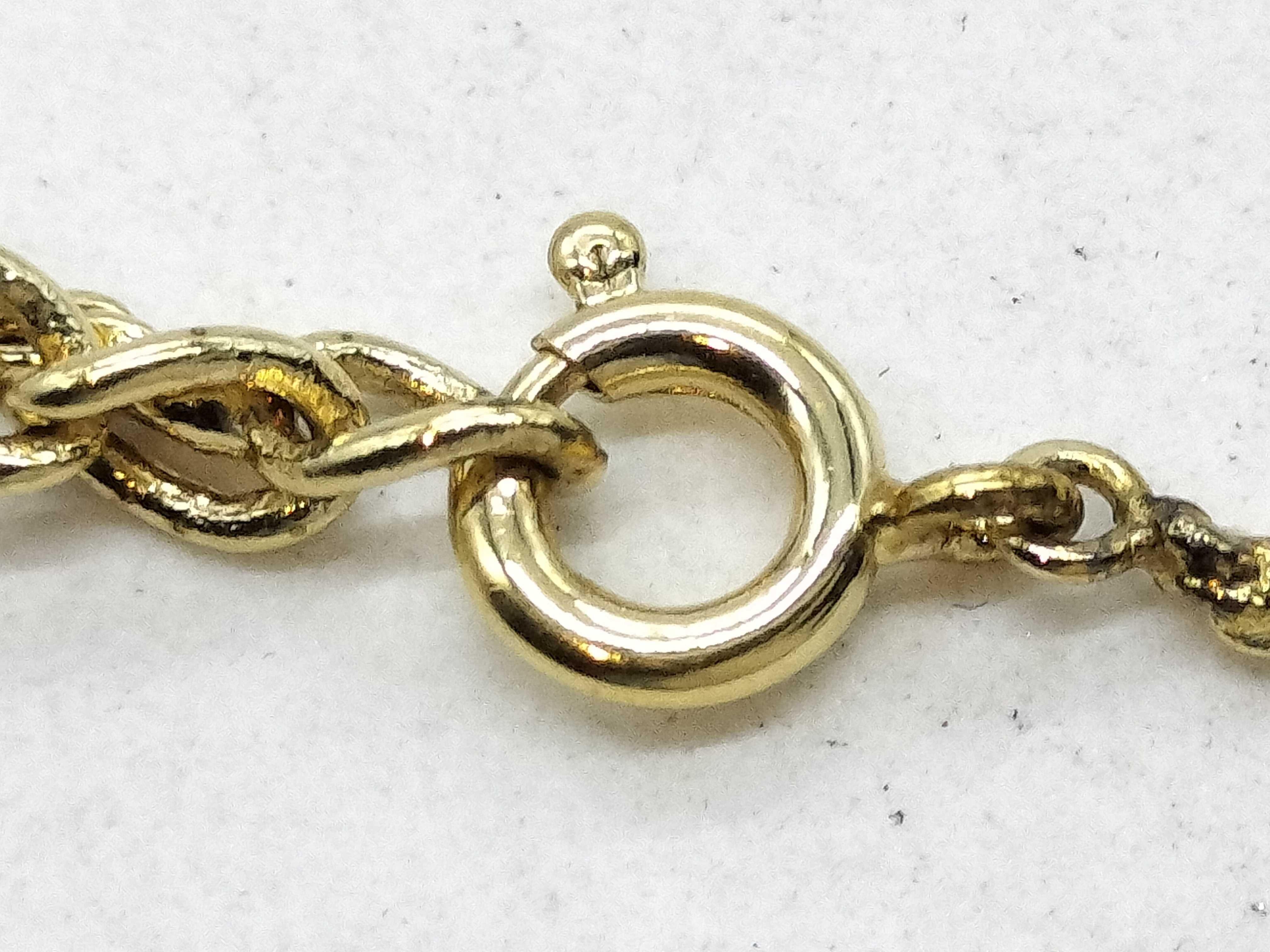 Gold Necklace with Rhinestones — view 5
