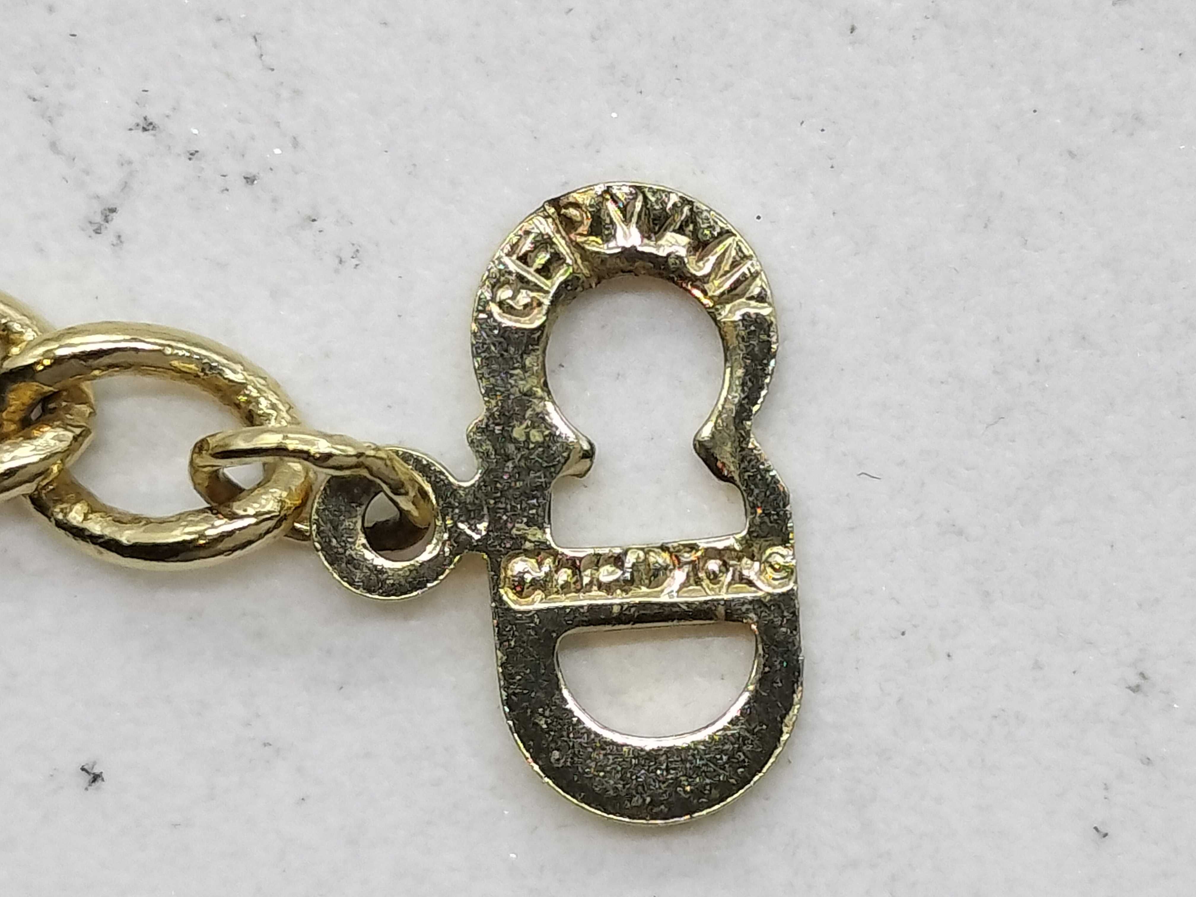 Gold Necklace with Rhinestones — view 6