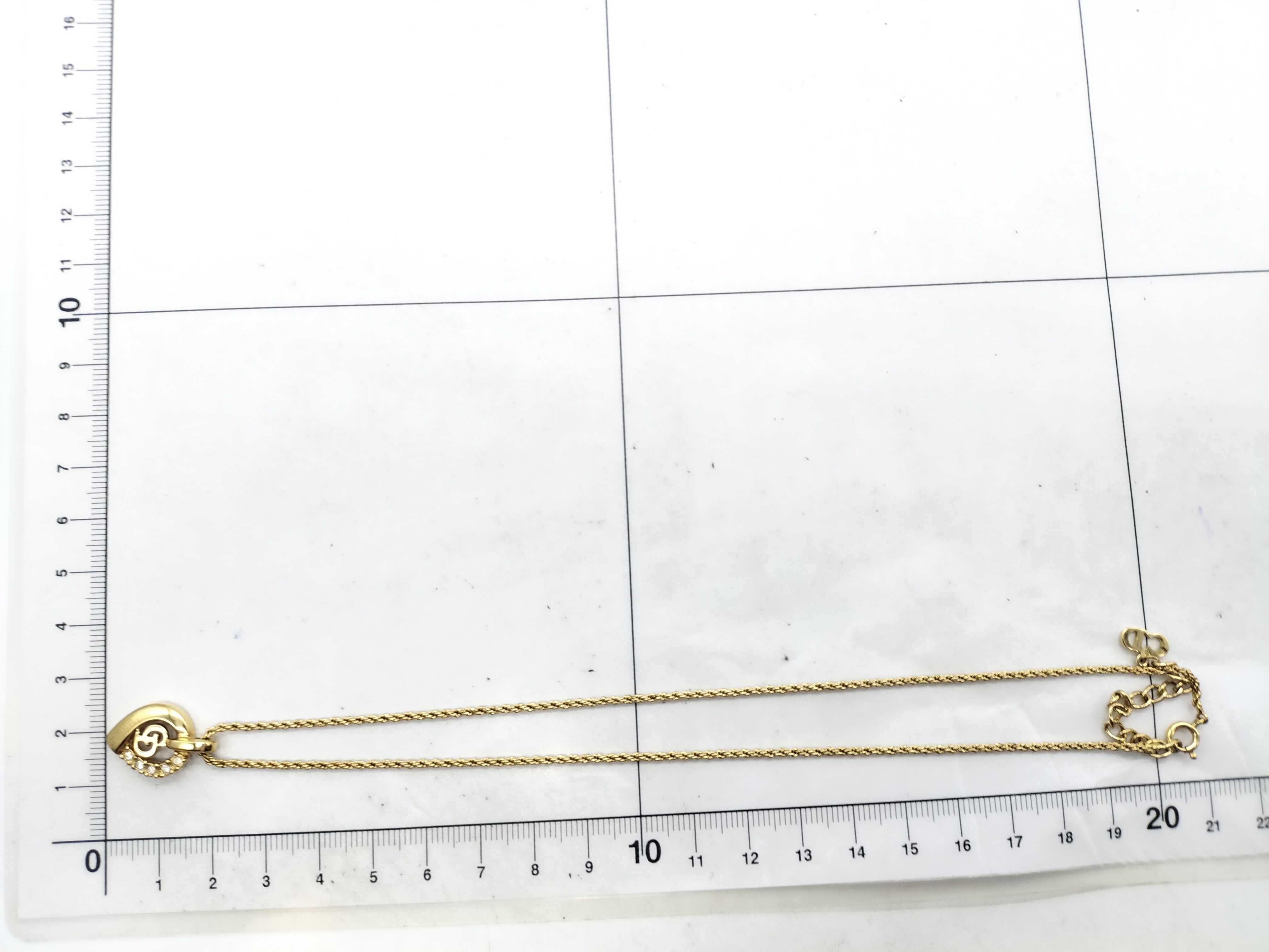Gold Necklace with Rhinestones — view 7