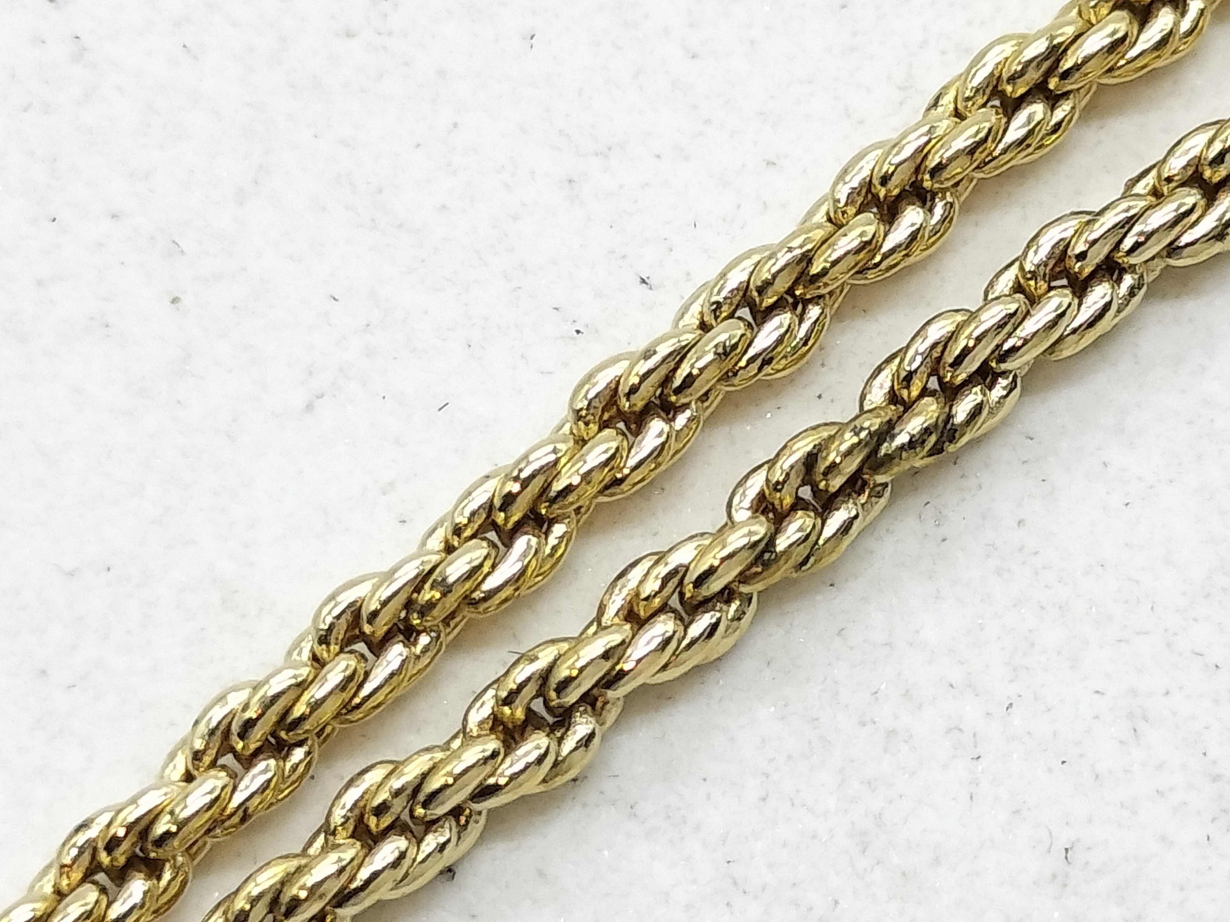 Gold Necklace with Rhinestones — view 8