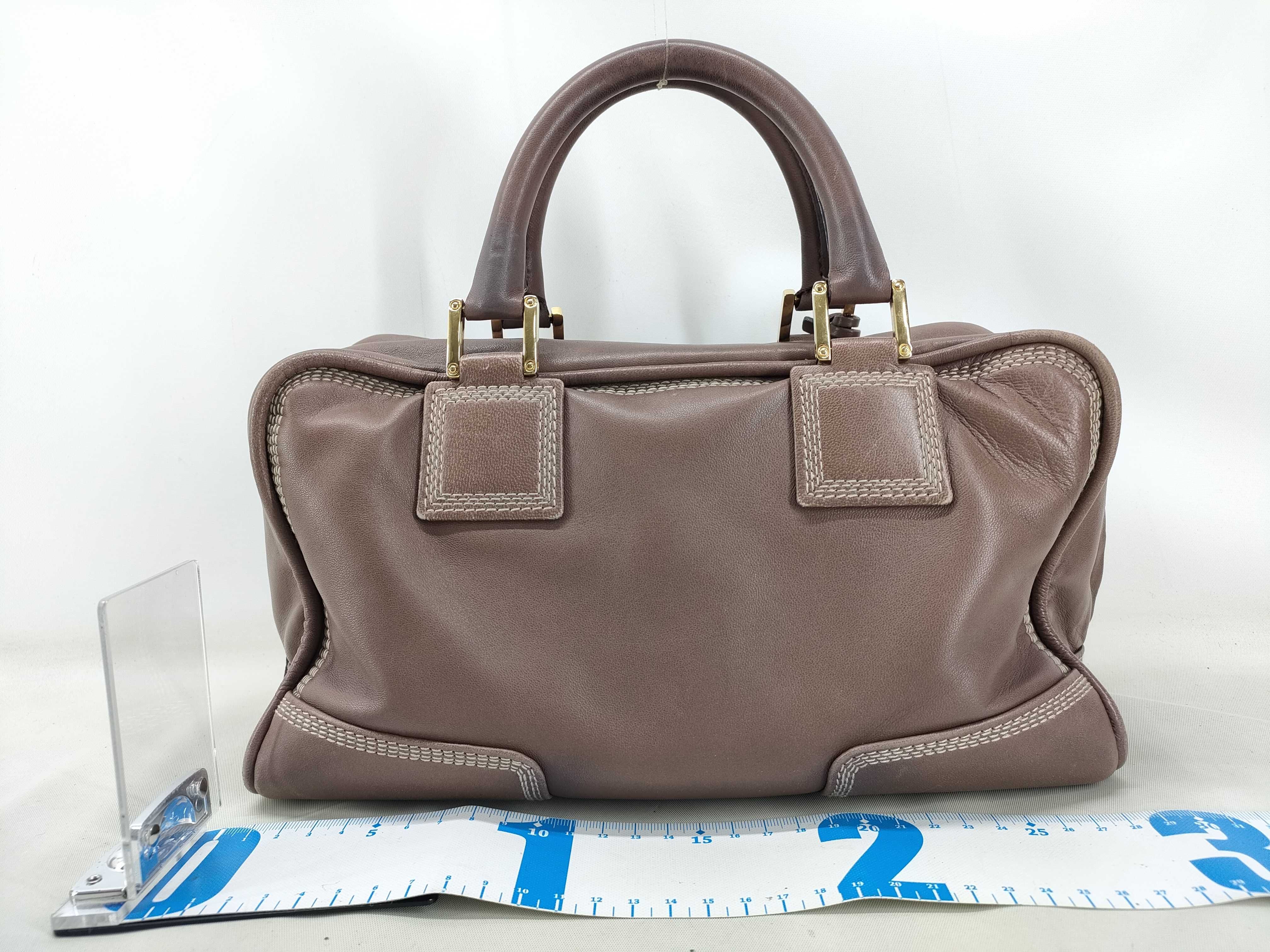 Amazona handbag, brown, includes padlock, key, and clochette. — view 2