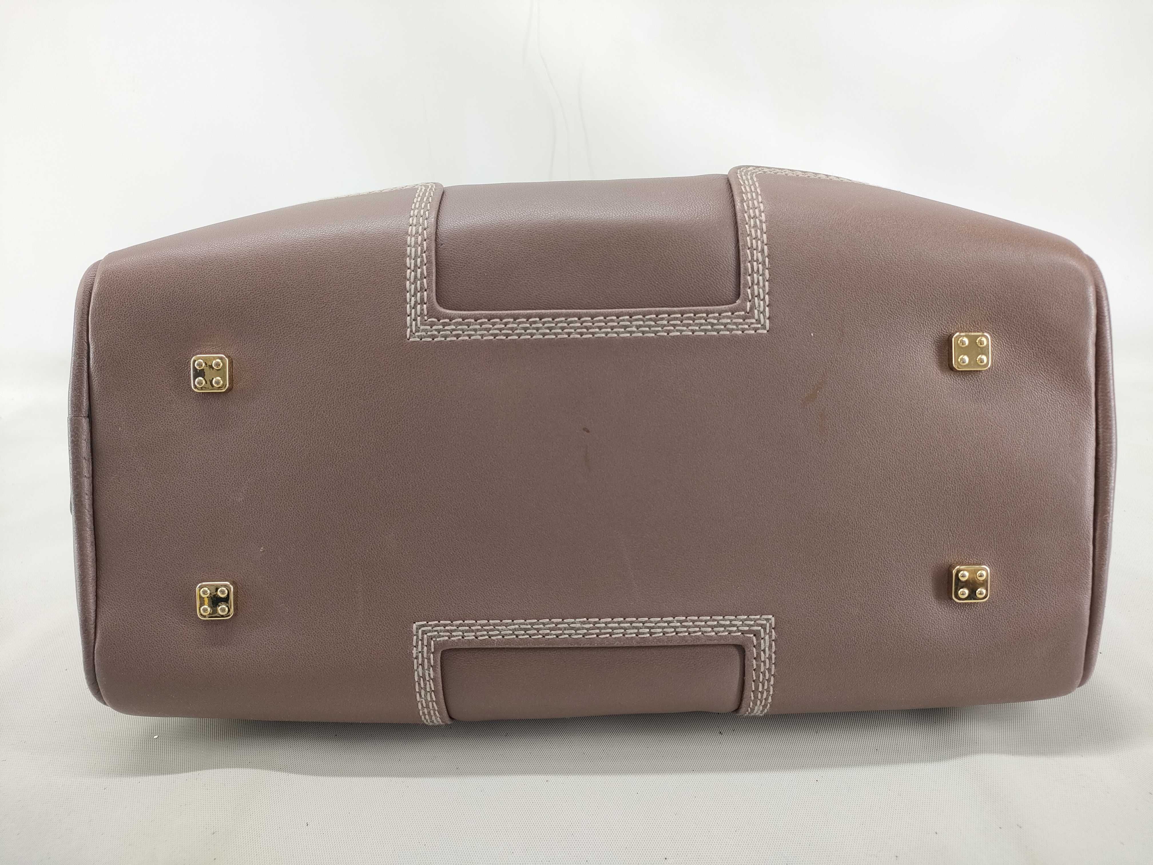 Amazona handbag, brown, includes padlock, key, and clochette. — view 3