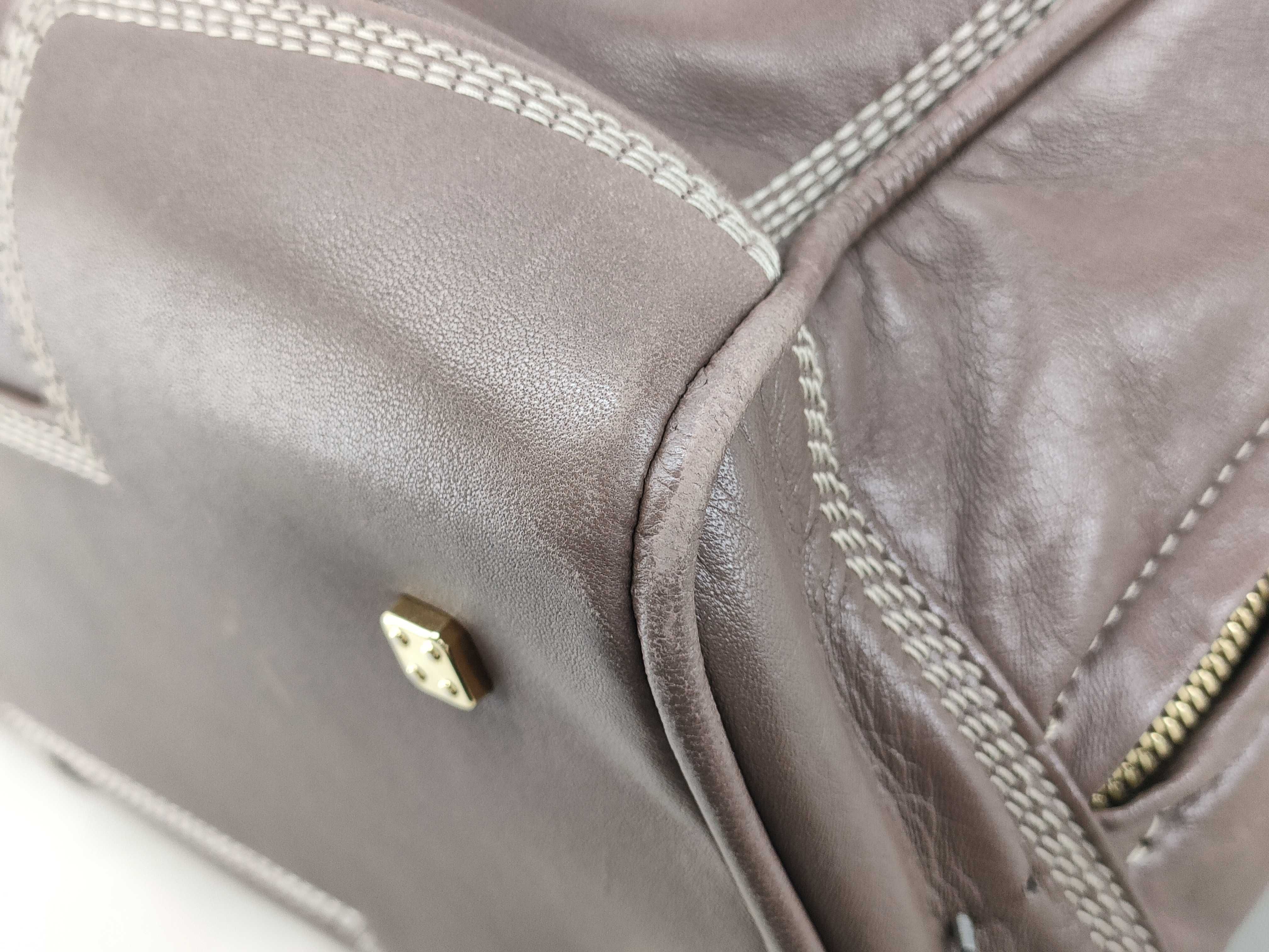 Amazona handbag, brown, includes padlock, key, and clochette. — view 4