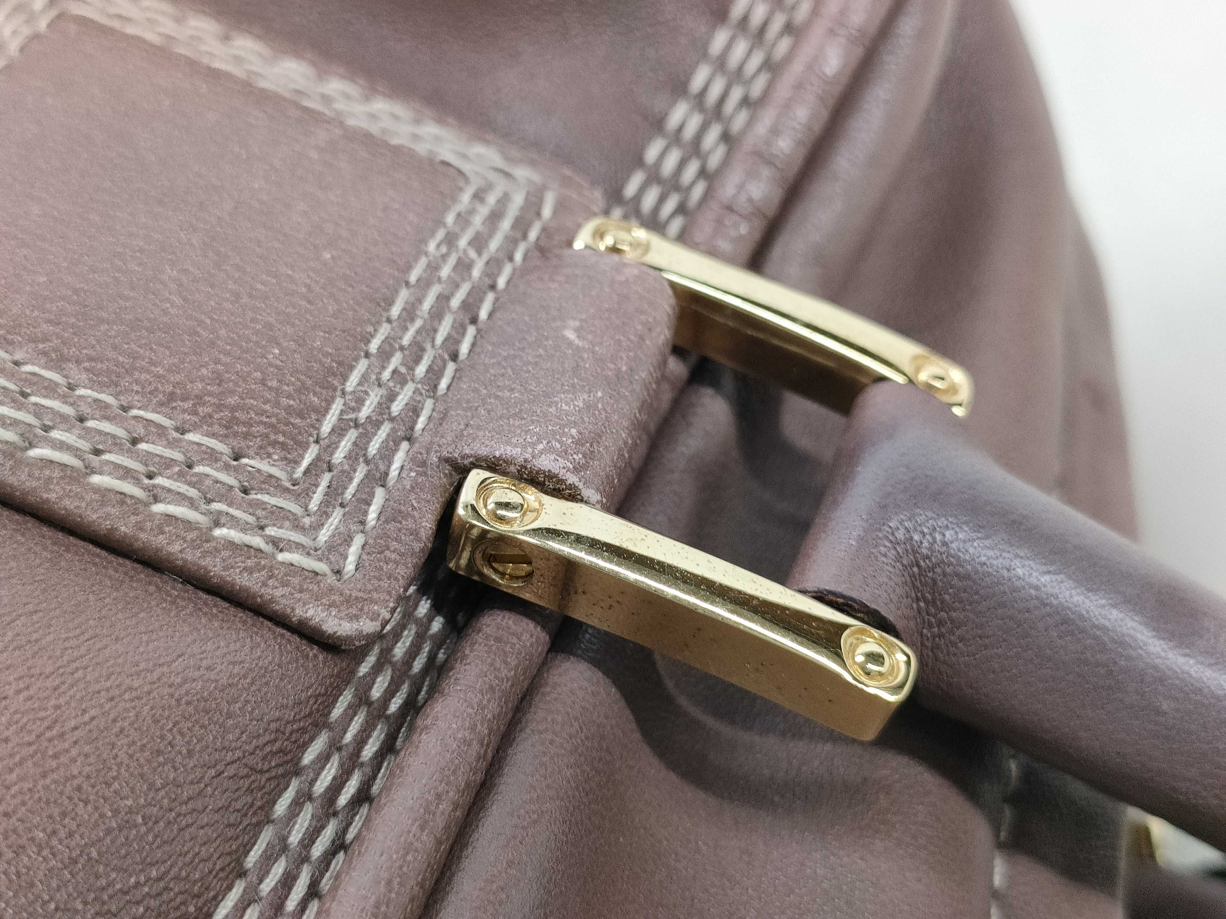 Amazona handbag, brown, includes padlock, key, and clochette. — view 6