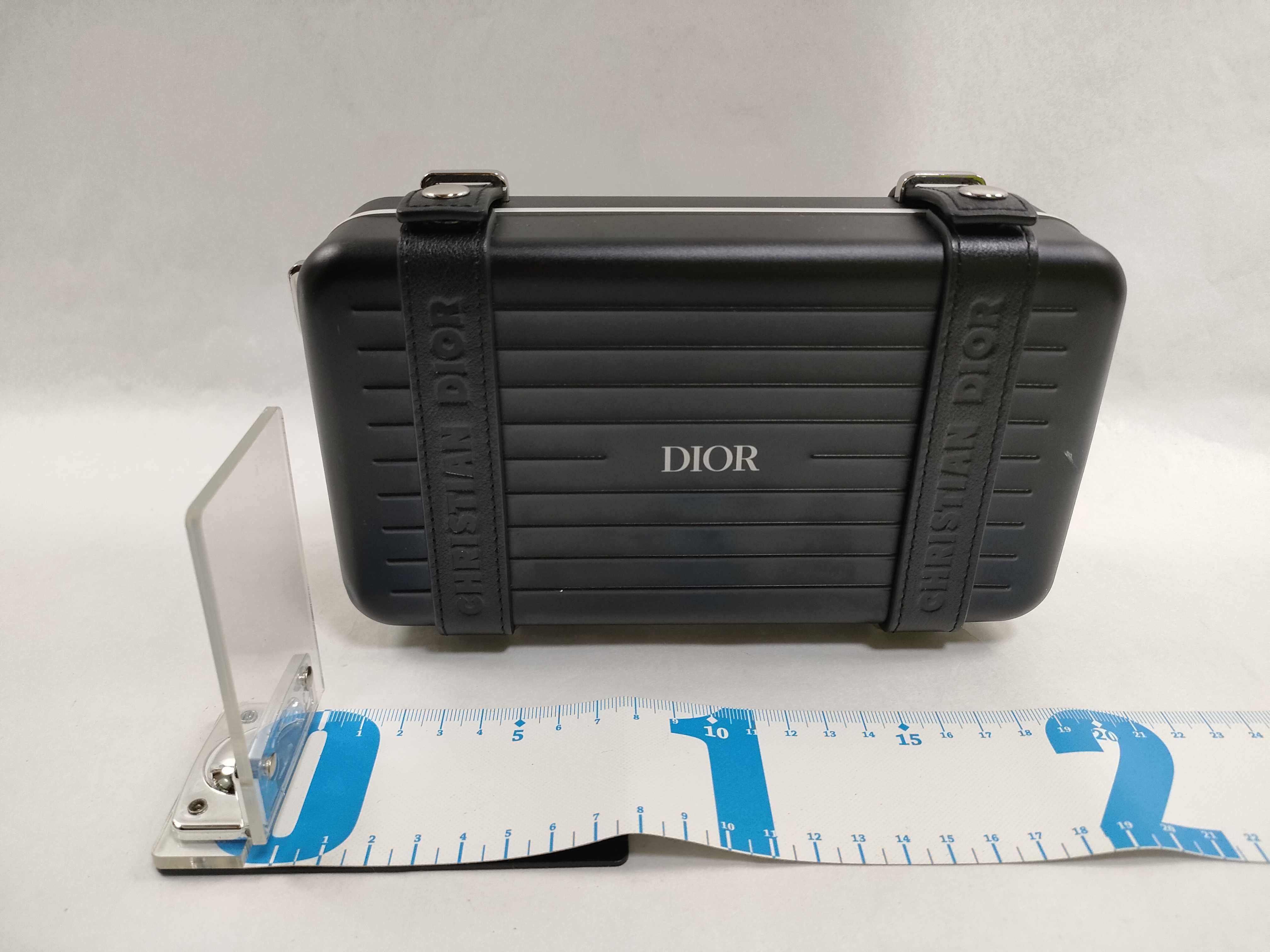 SG- × Rimowa Personal aluminum x leather shoulder bag Black — view 2