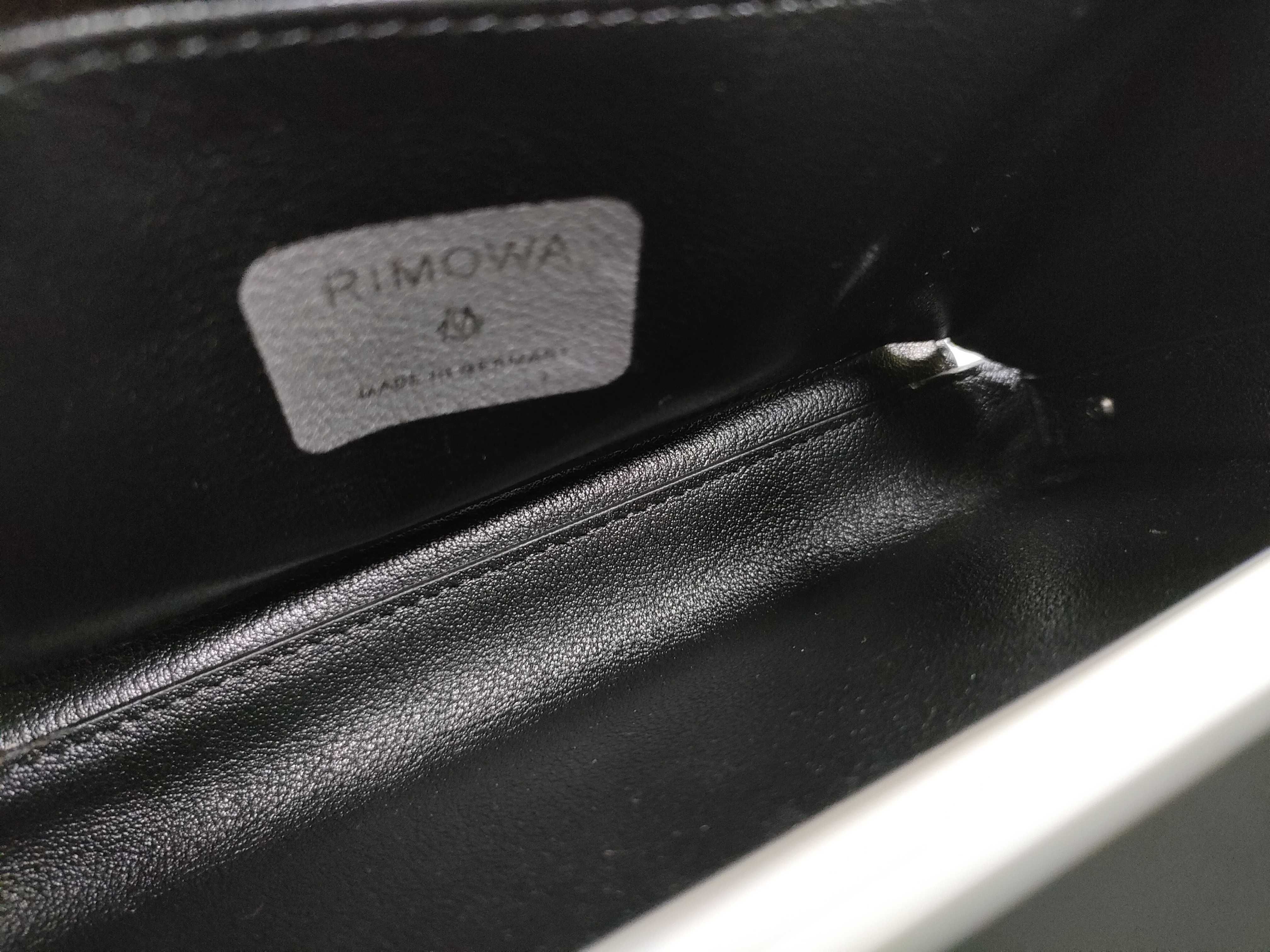 SG- × Rimowa Personal aluminum x leather shoulder bag Black — view 12