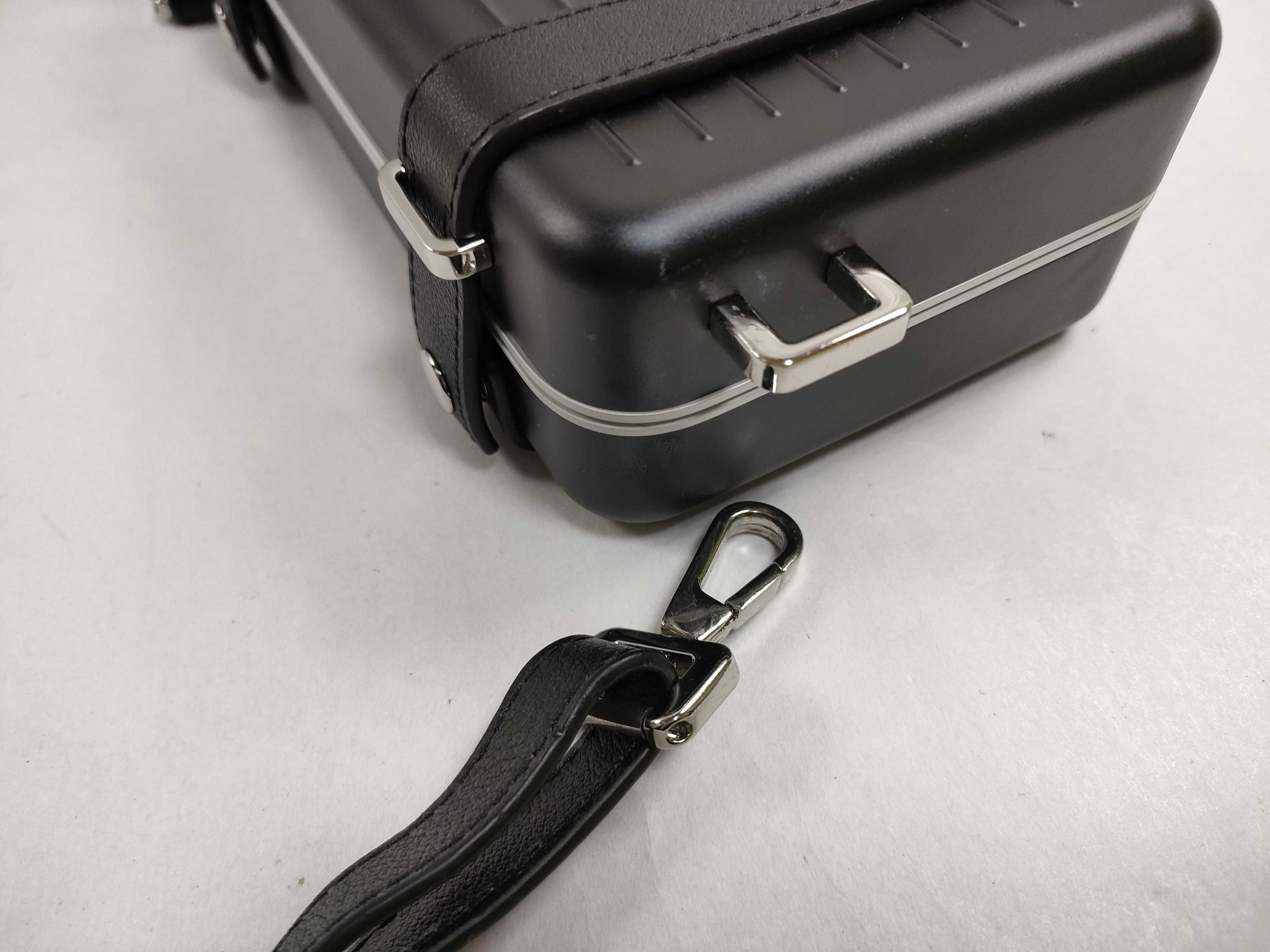 SG- × Rimowa Personal aluminum x leather shoulder bag Black — view 5
