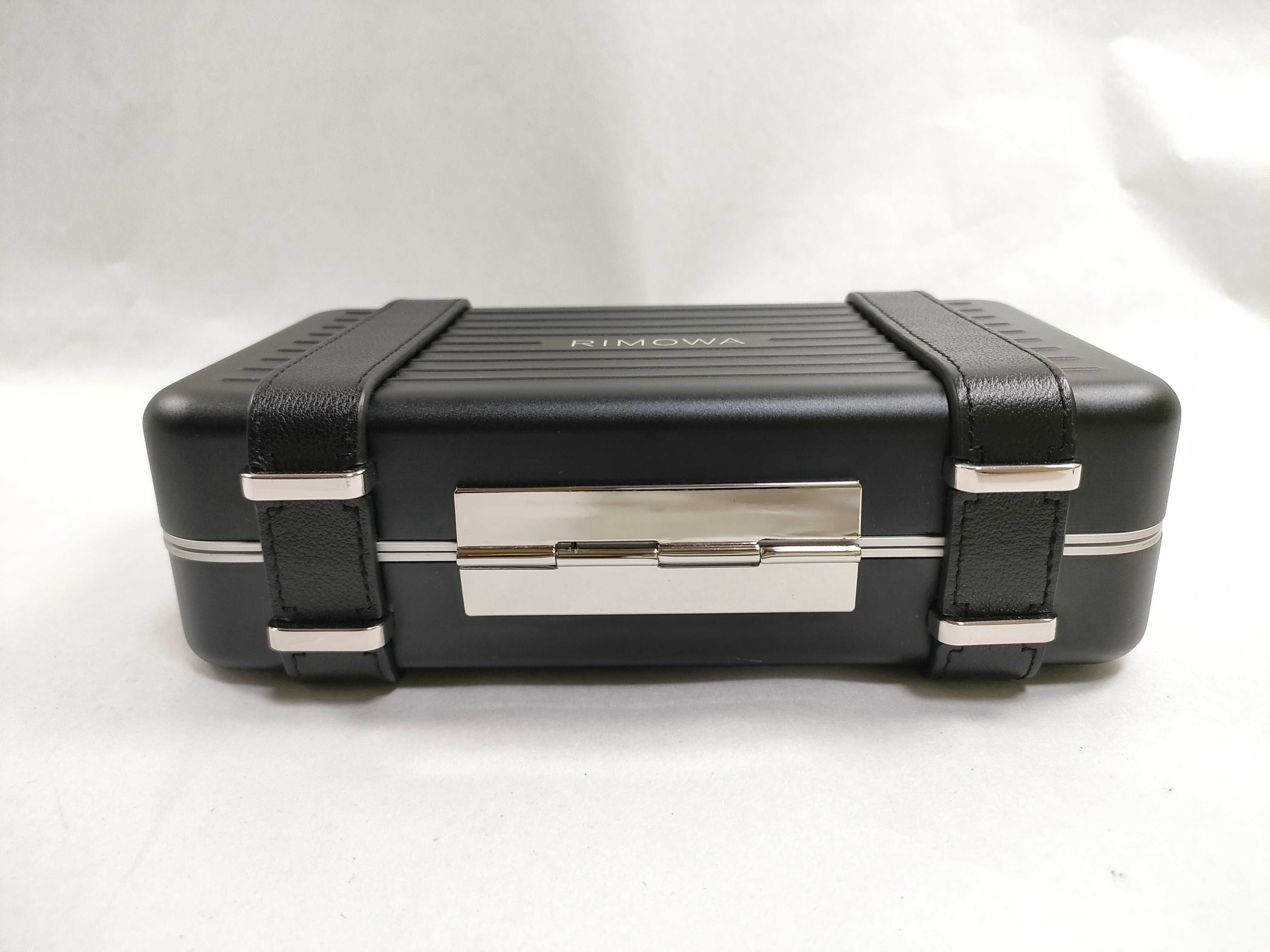 SG- × Rimowa Personal aluminum x leather shoulder bag Black — view 7