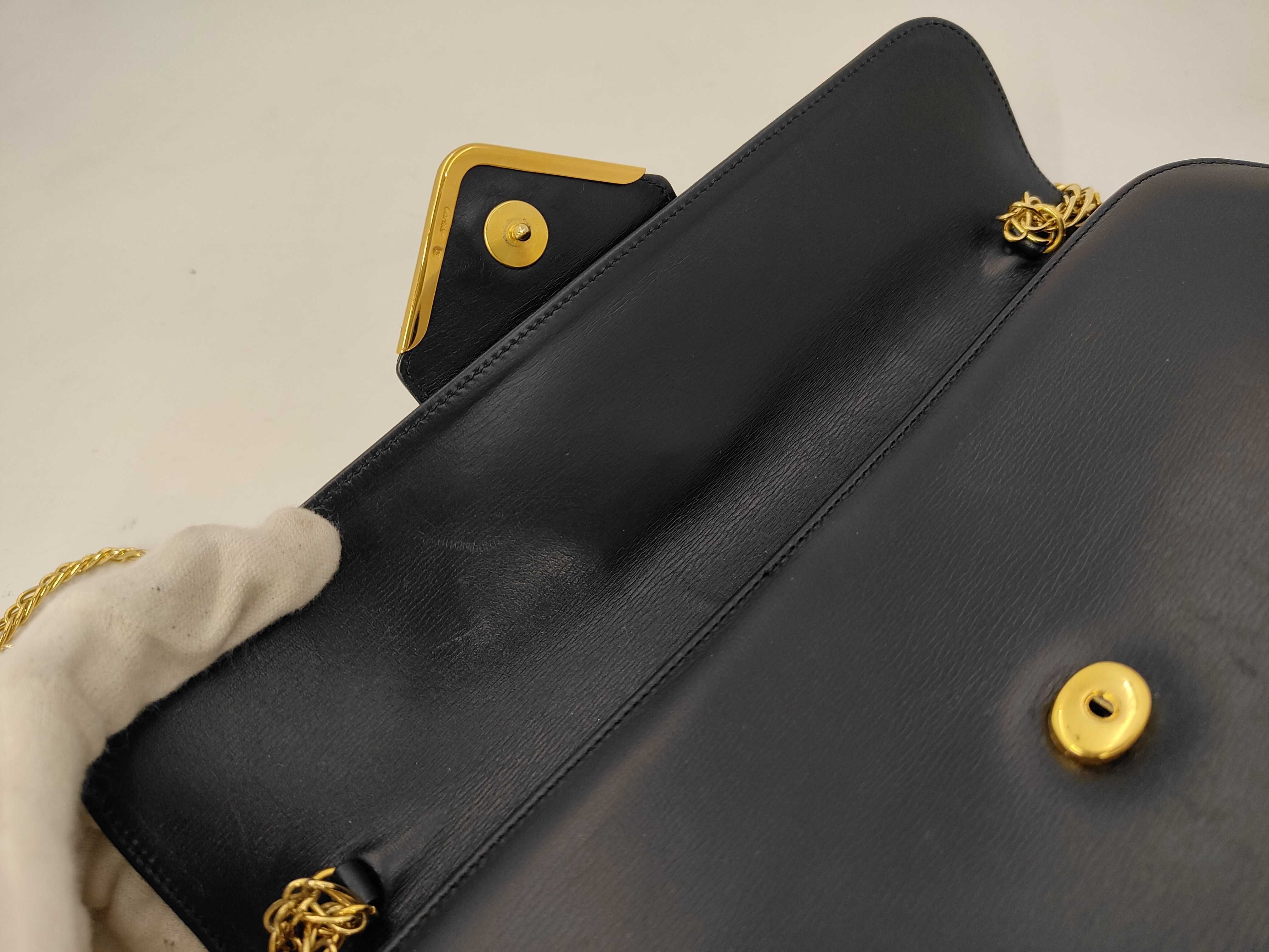 Sapphire Line Leather Chain Shoulder Bag — view 8