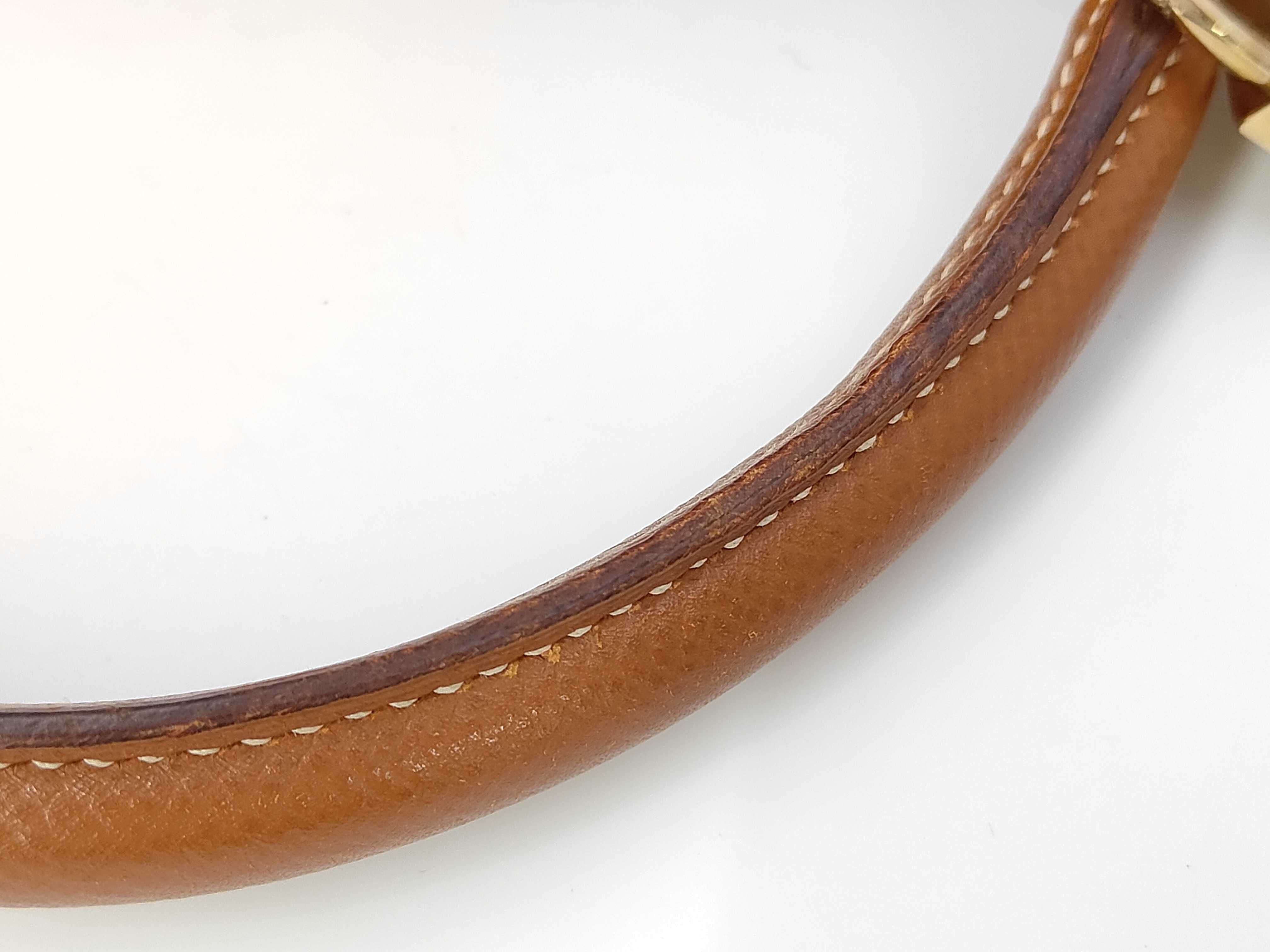 Kelly 32 Courchevel Leather, Brown with Gold Hardware, Stamp: V, Handbag — view 6