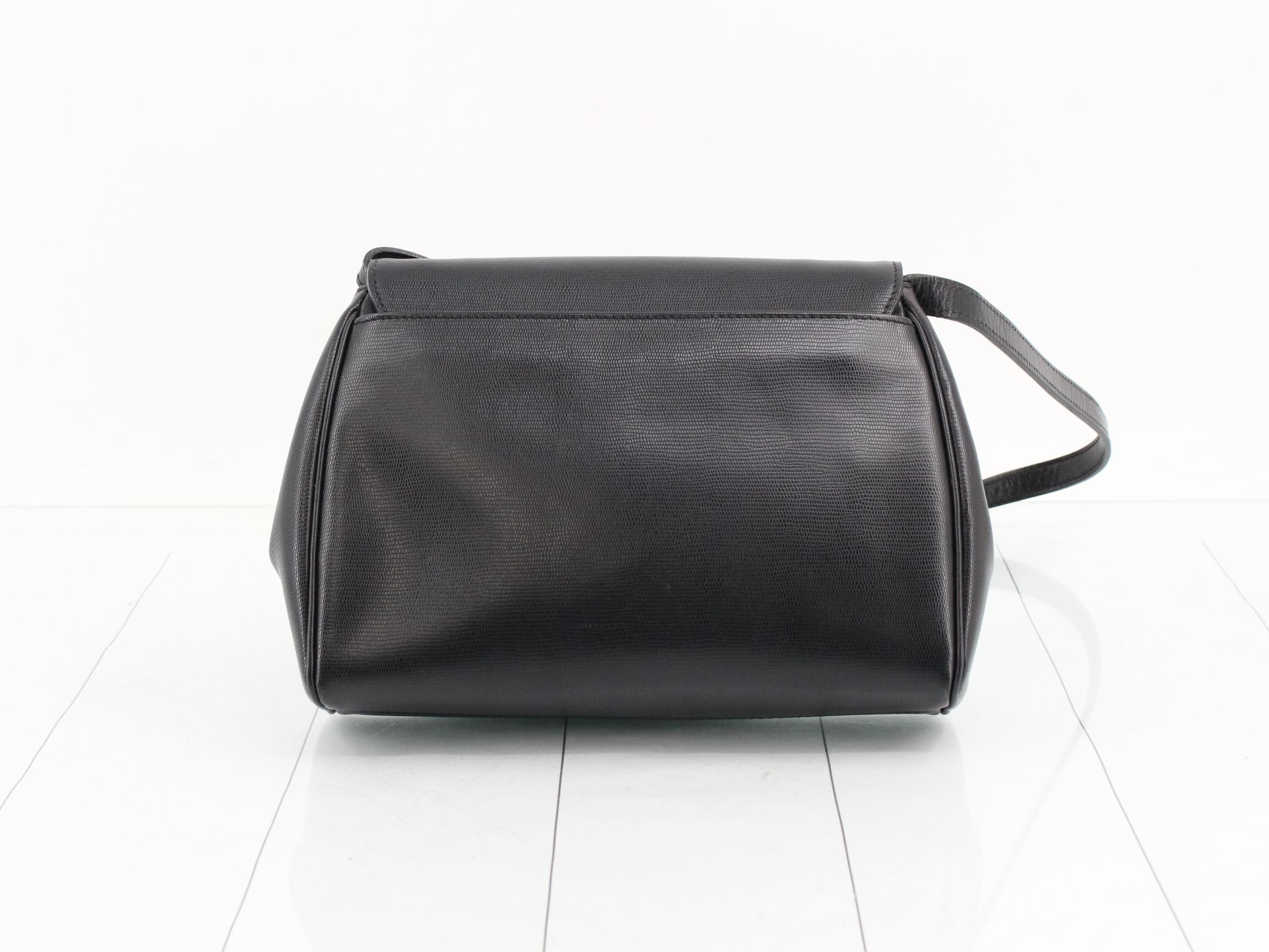 Circle logo, black leather — view 2