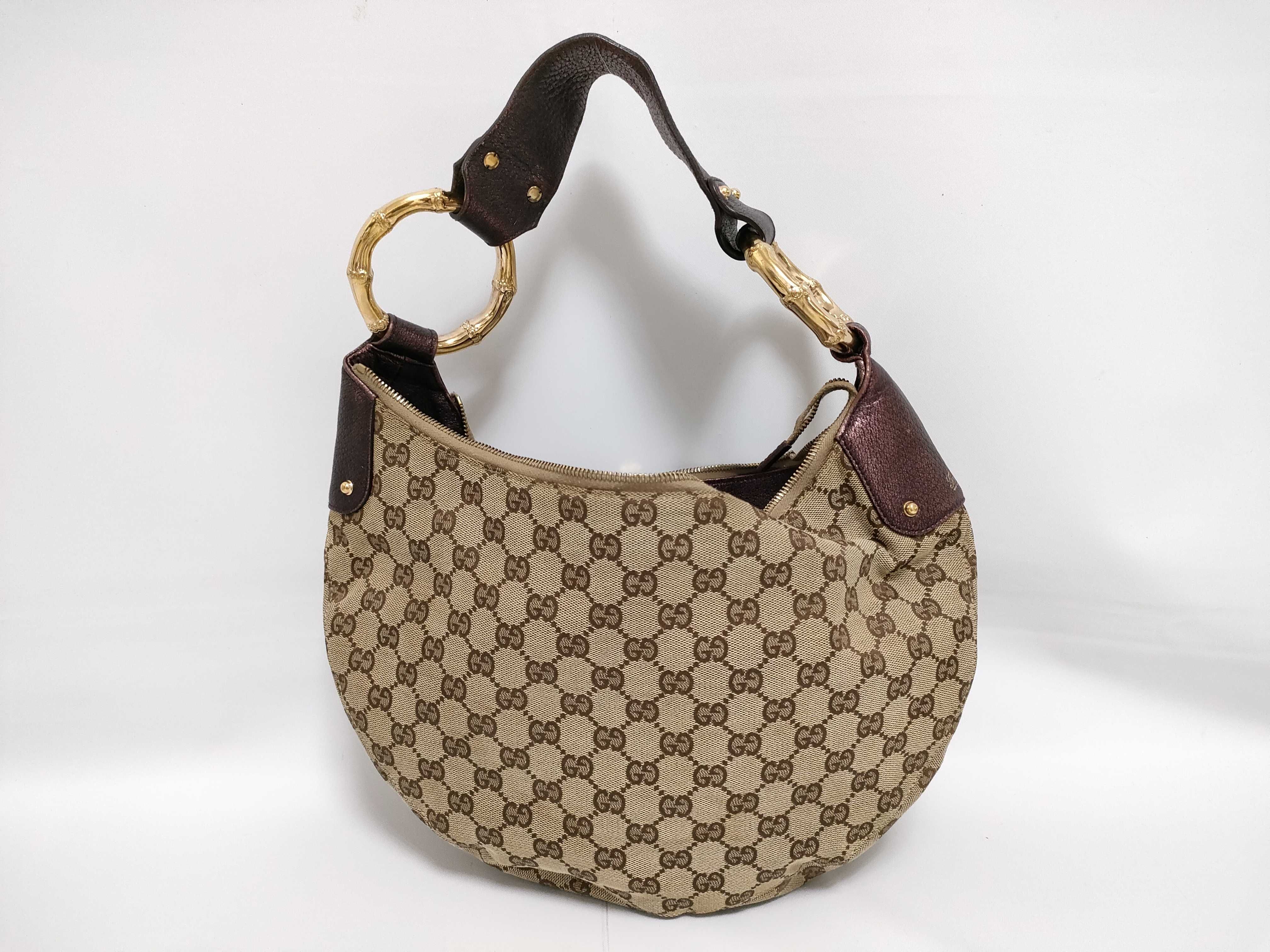 GG Canvas Gucci Metal Bamboo GG Canvas One Shoulder Bag