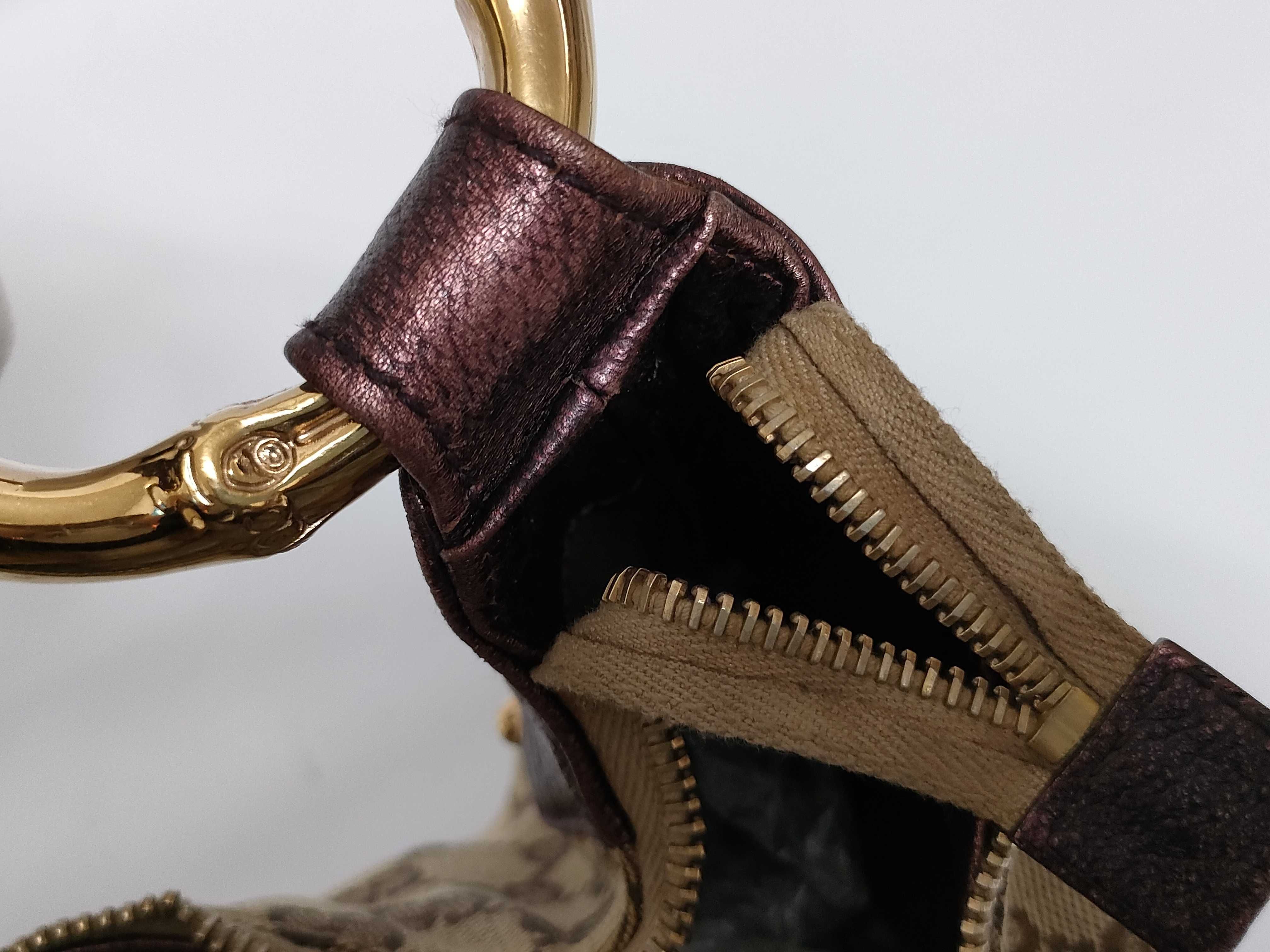 GG Canvas Gucci Metal Bamboo GG Canvas One Shoulder Bag — view 5