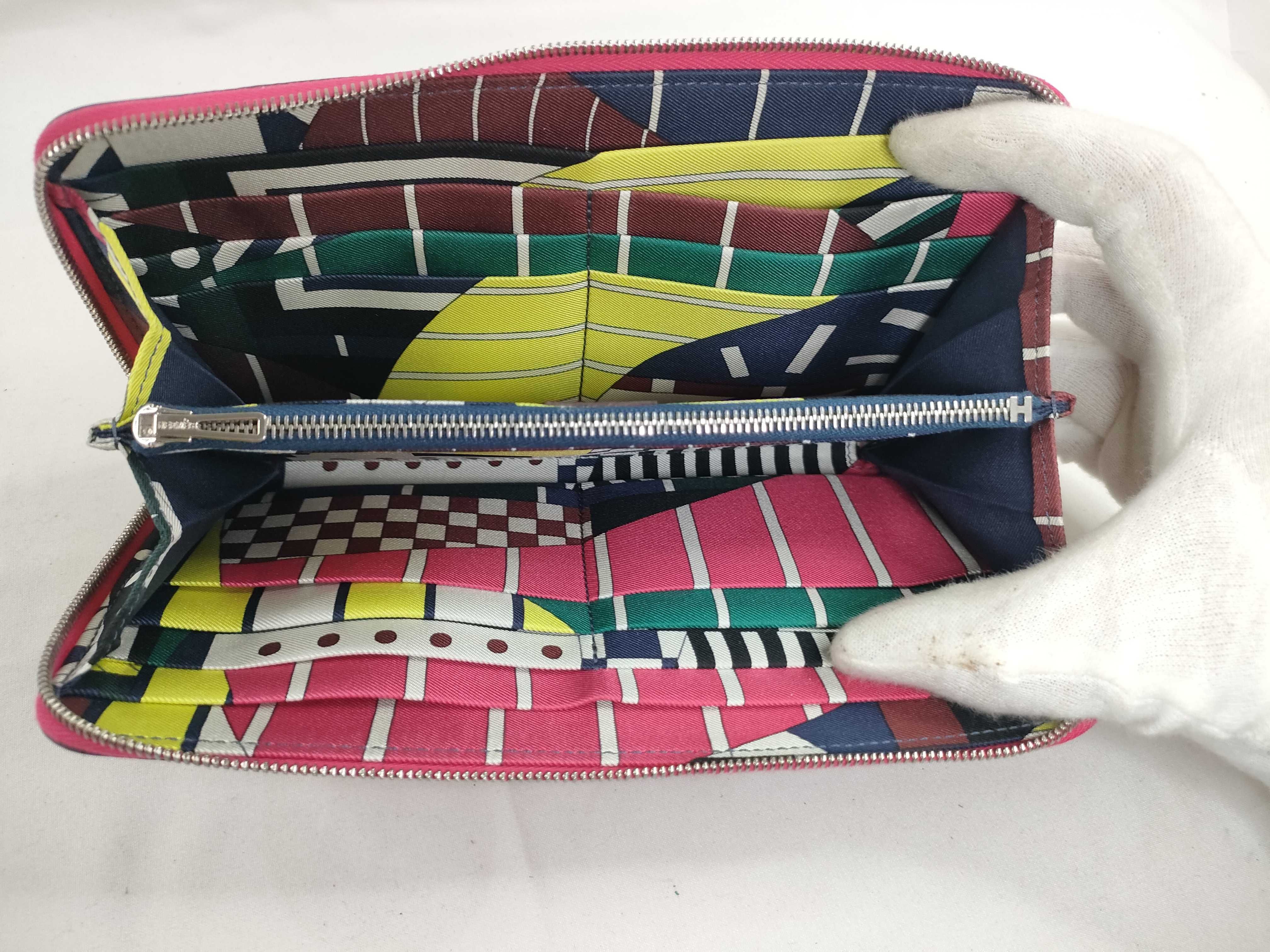 Azap Long Silk In Rose Mexico Y Stamp Pink Long Wallet — view 8