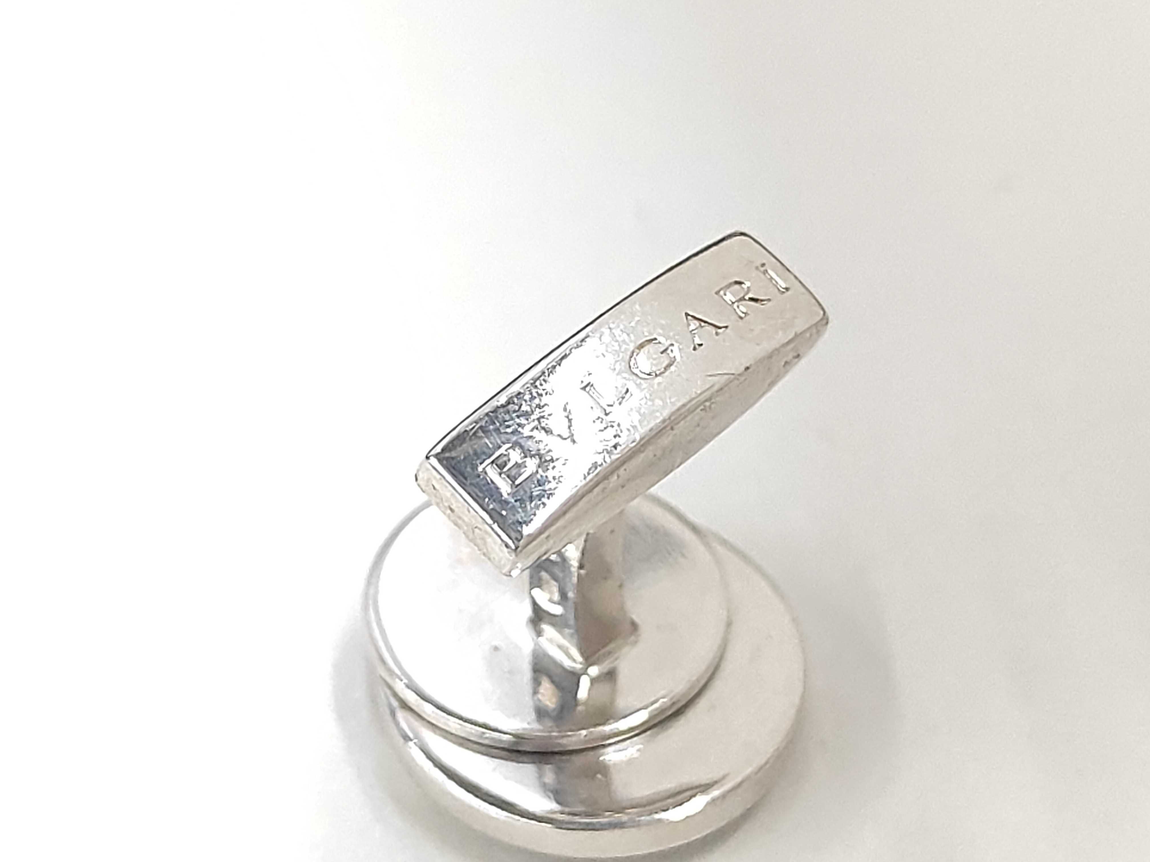 Bulgari Onyx Cufflinks Tie Clip & Cufflinks — view 5