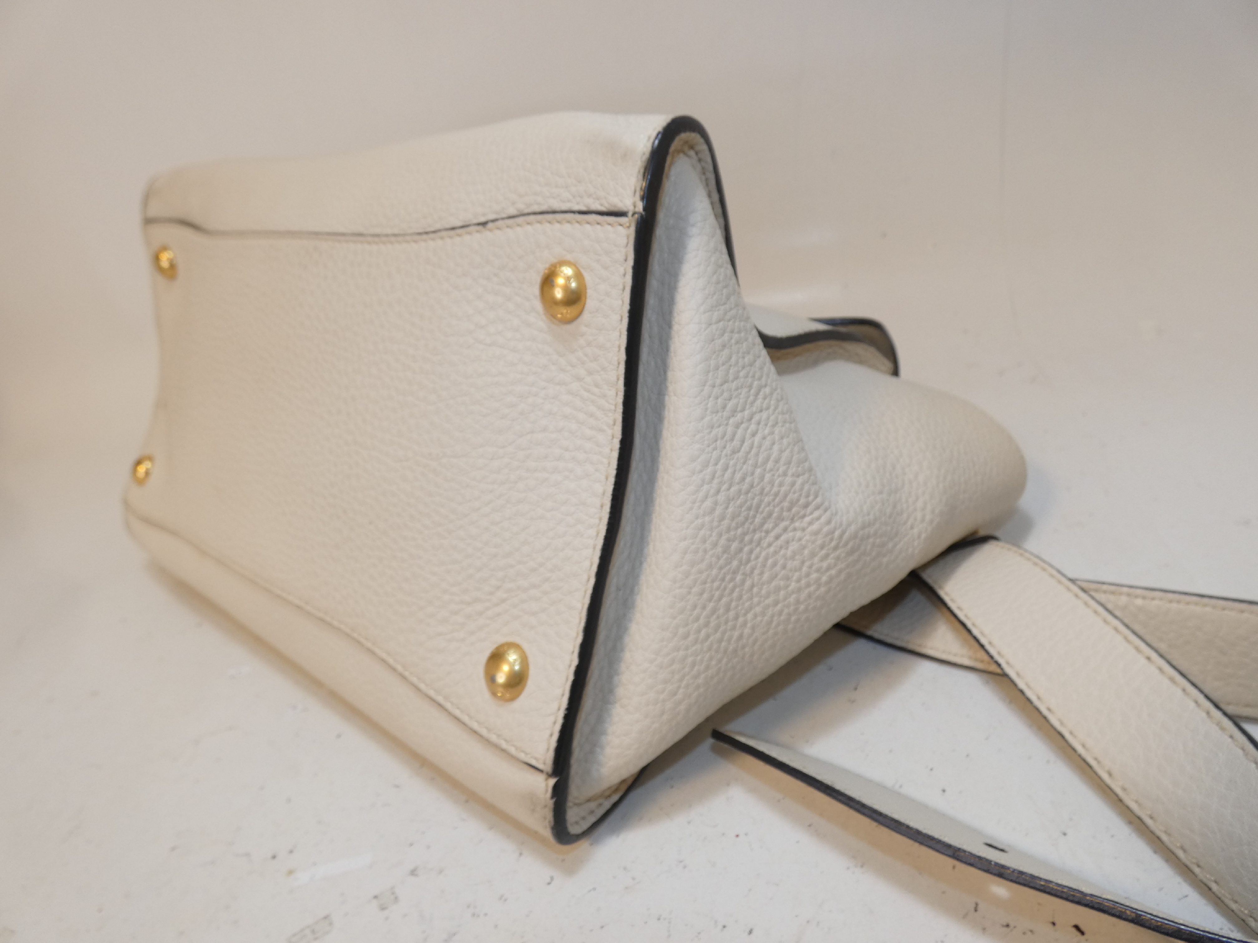 2-way Vitello Rock Leather Shoulder Bag — view 7