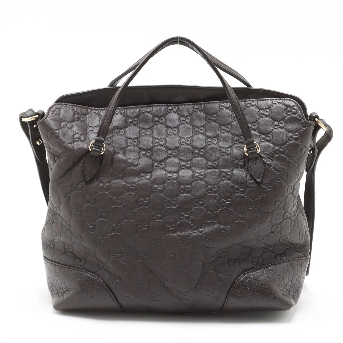 Guccisima Leather 2WAY Handbag Brown 353120 — view 2