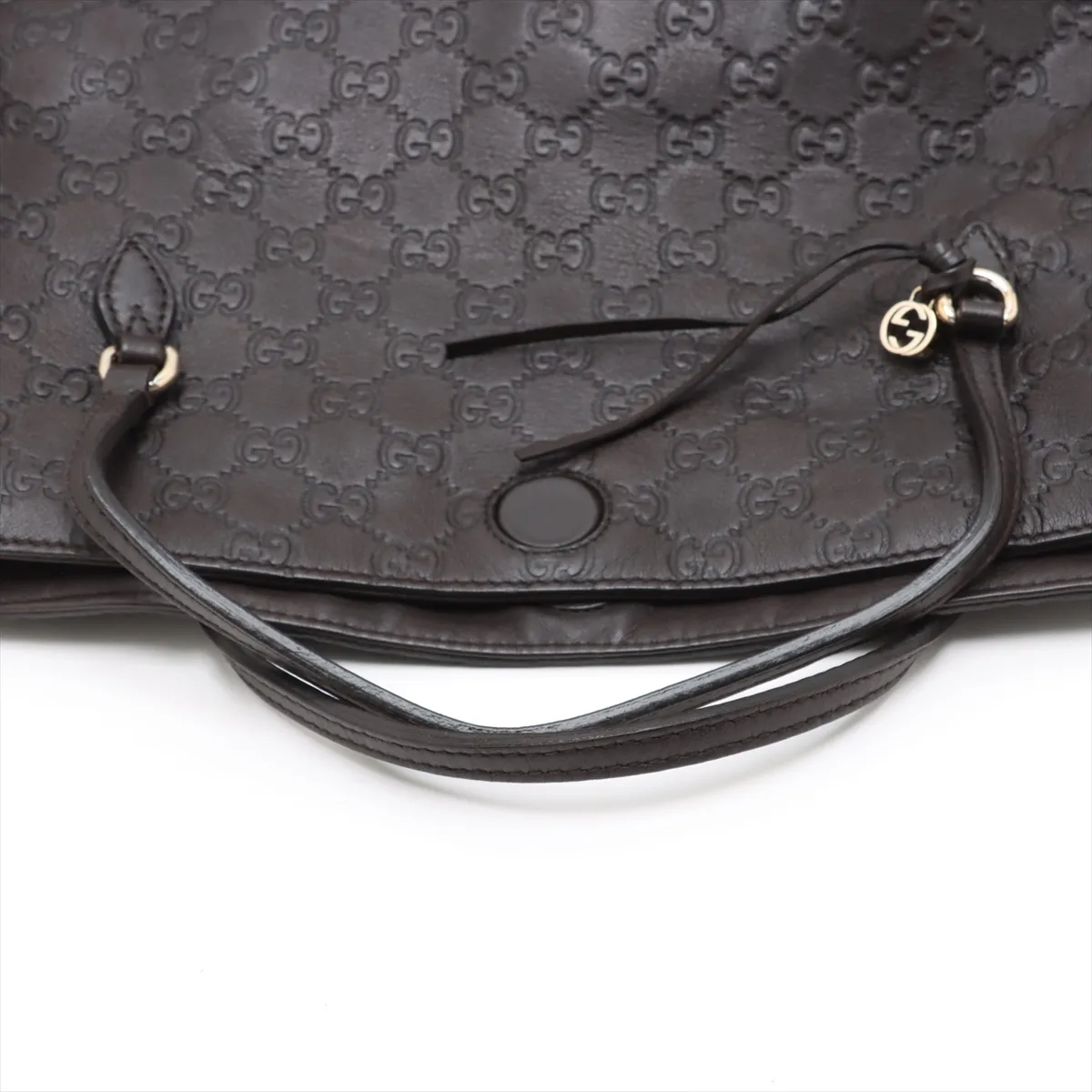 Guccisima Leather 2WAY Handbag Brown 353120 — view 5