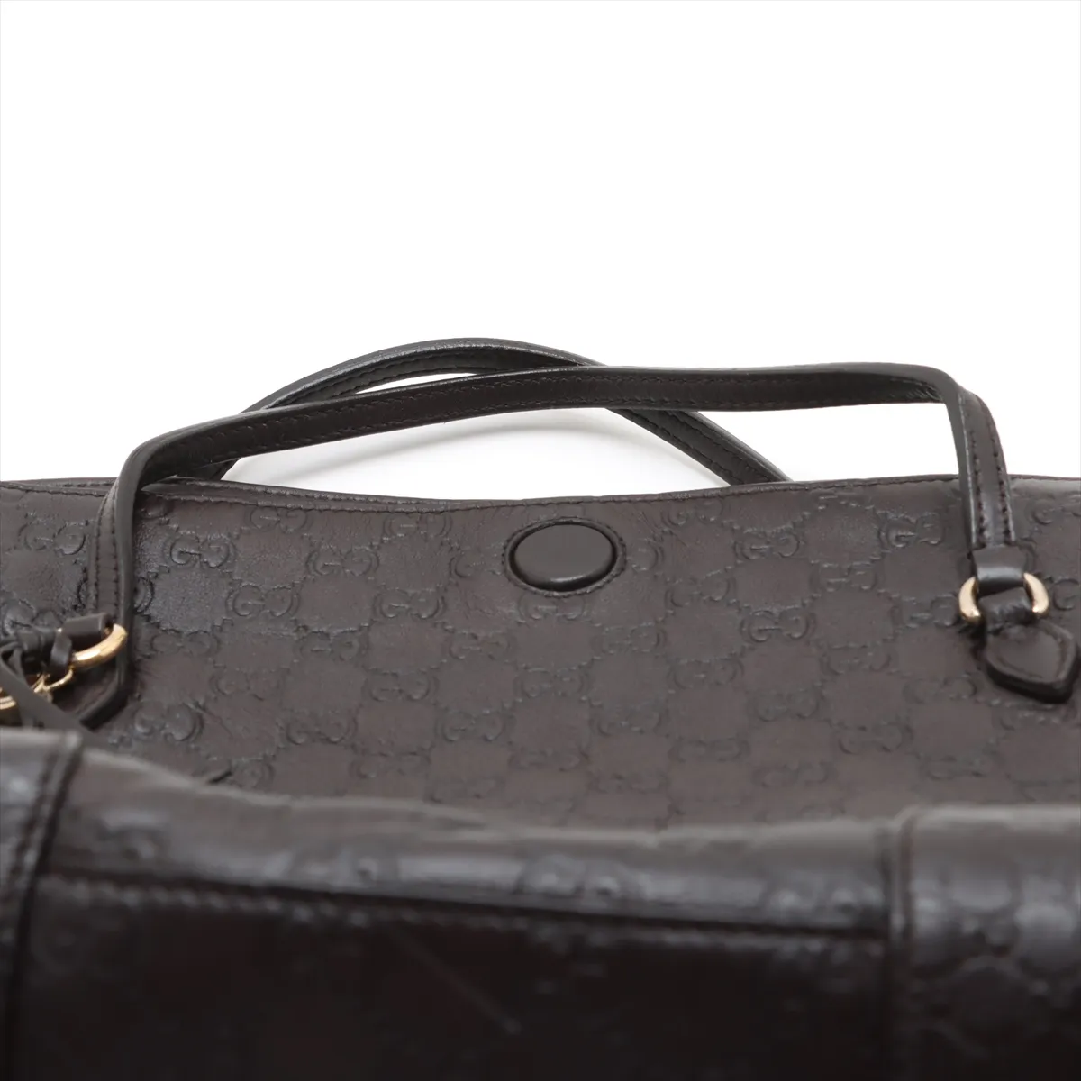 Guccisima Leather 2WAY Handbag Brown 353120 — view 6
