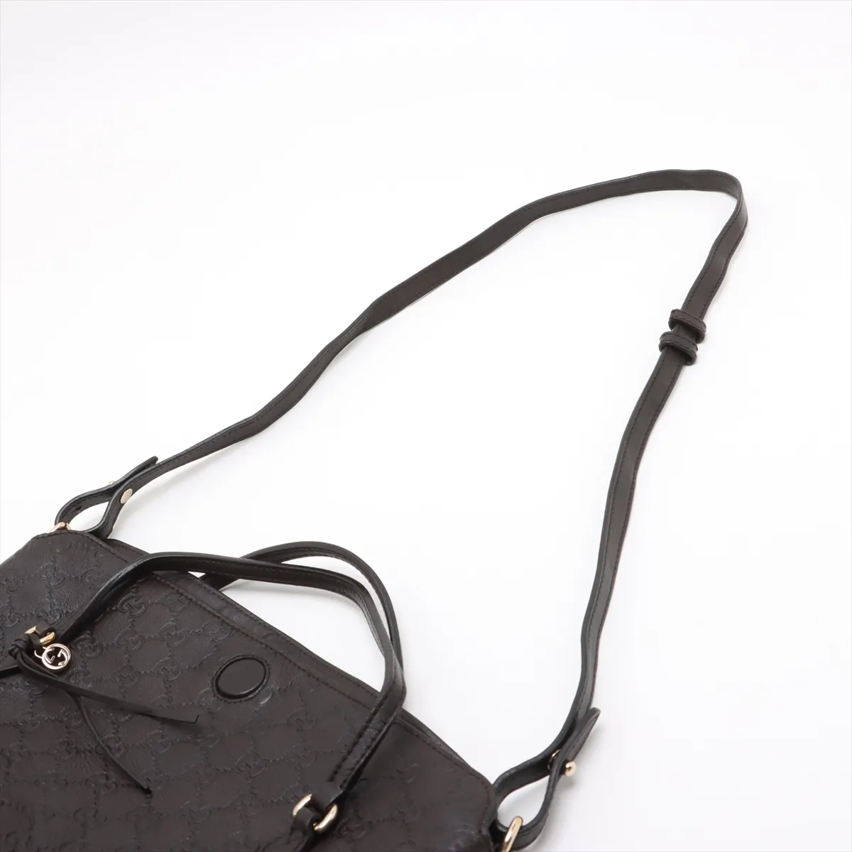 Guccisima Leather 2WAY Handbag Brown 353120 — view 7