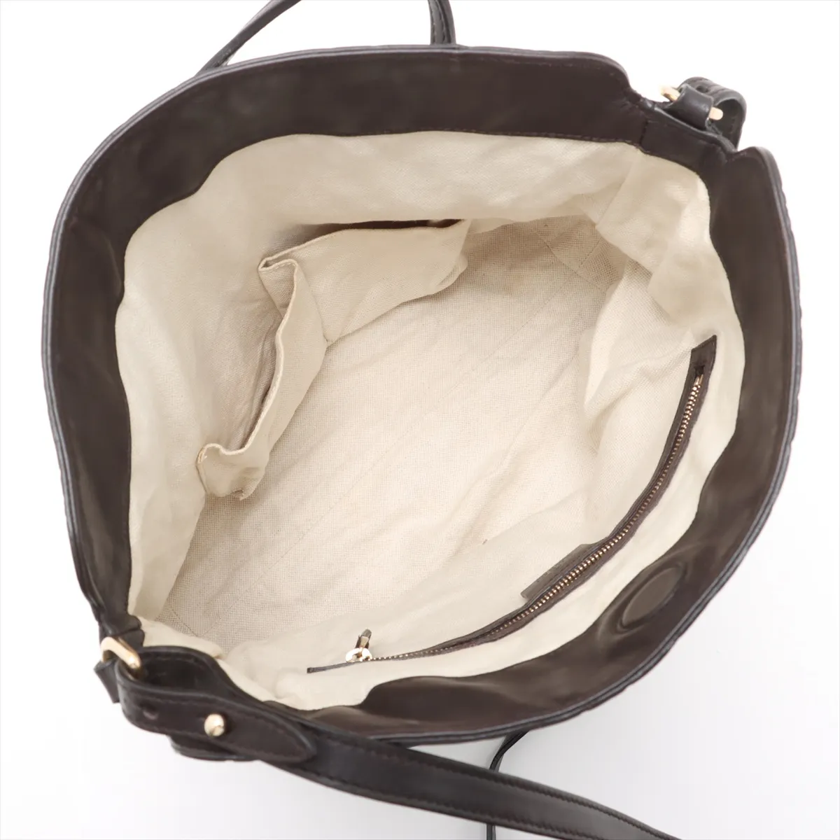 Guccisima Leather 2WAY Handbag Brown 353120 — view 8
