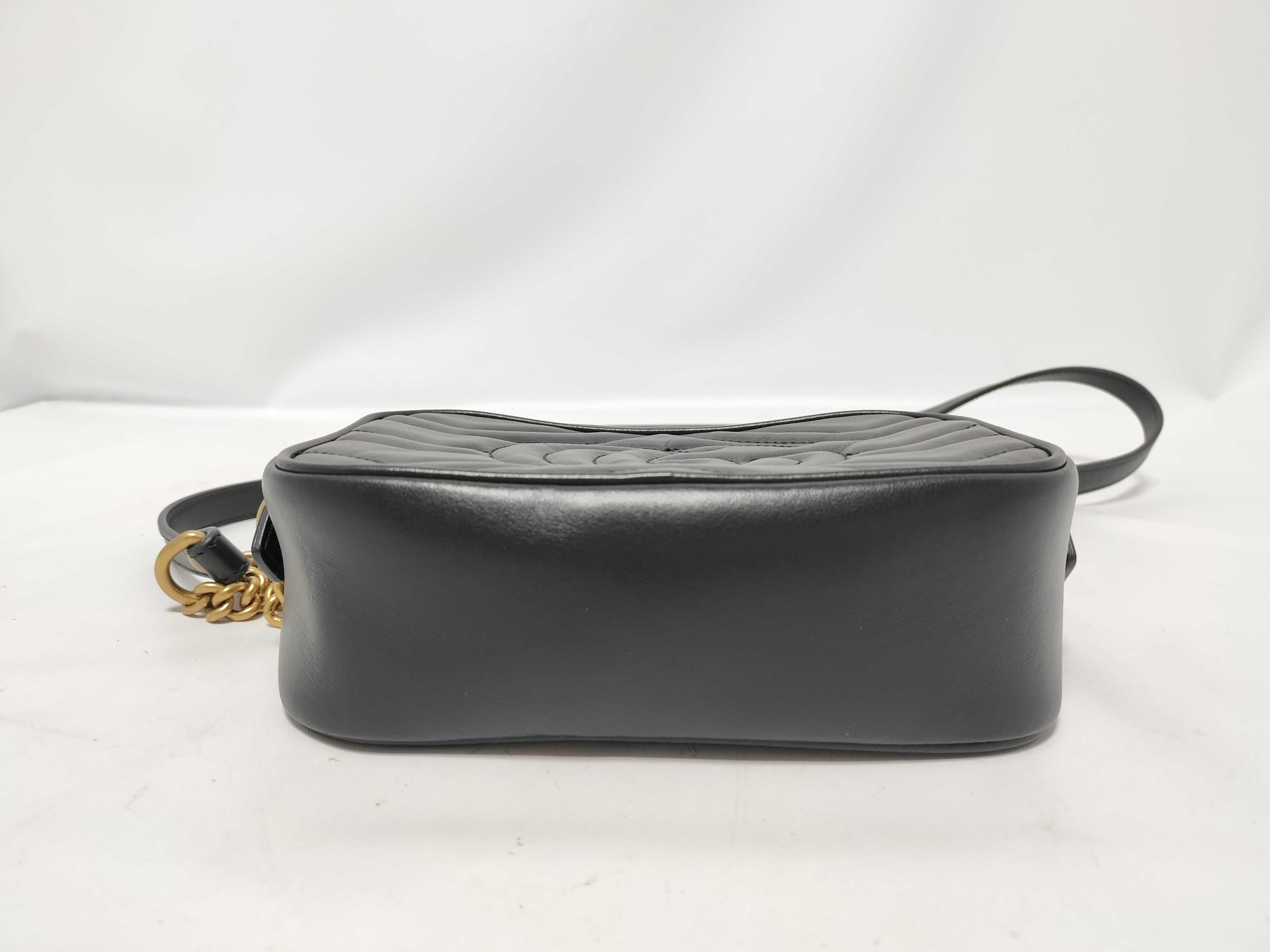 GG Marmont Leather Chain Shoulder Bag, Black, 448065 (Shoulder Bag) — view 4
