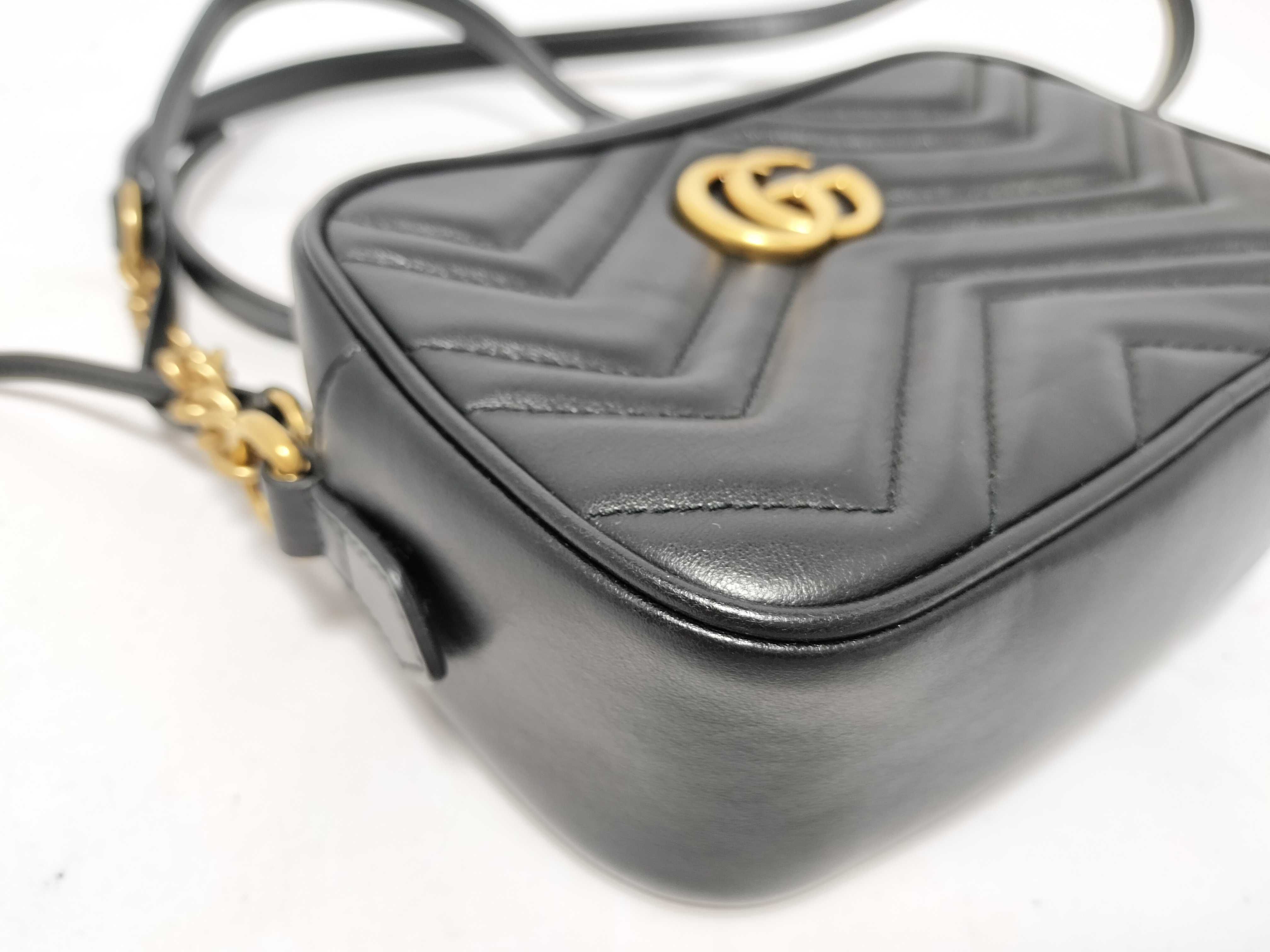 GG Marmont Leather Chain Shoulder Bag, Black, 448065 (Shoulder Bag) — view 5