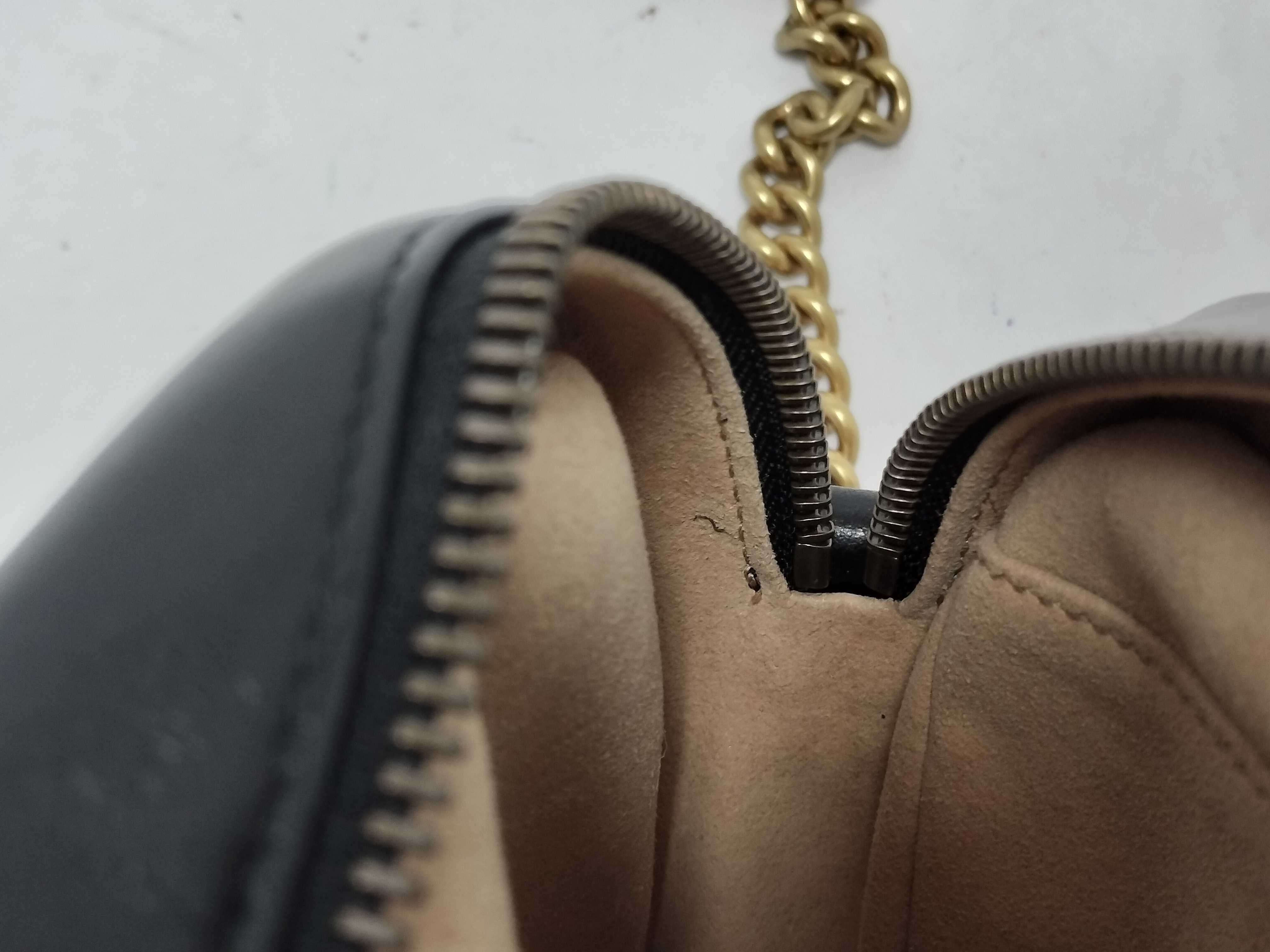GG Marmont Leather Chain Shoulder Bag, Black, 448065 (Shoulder Bag) — view 8