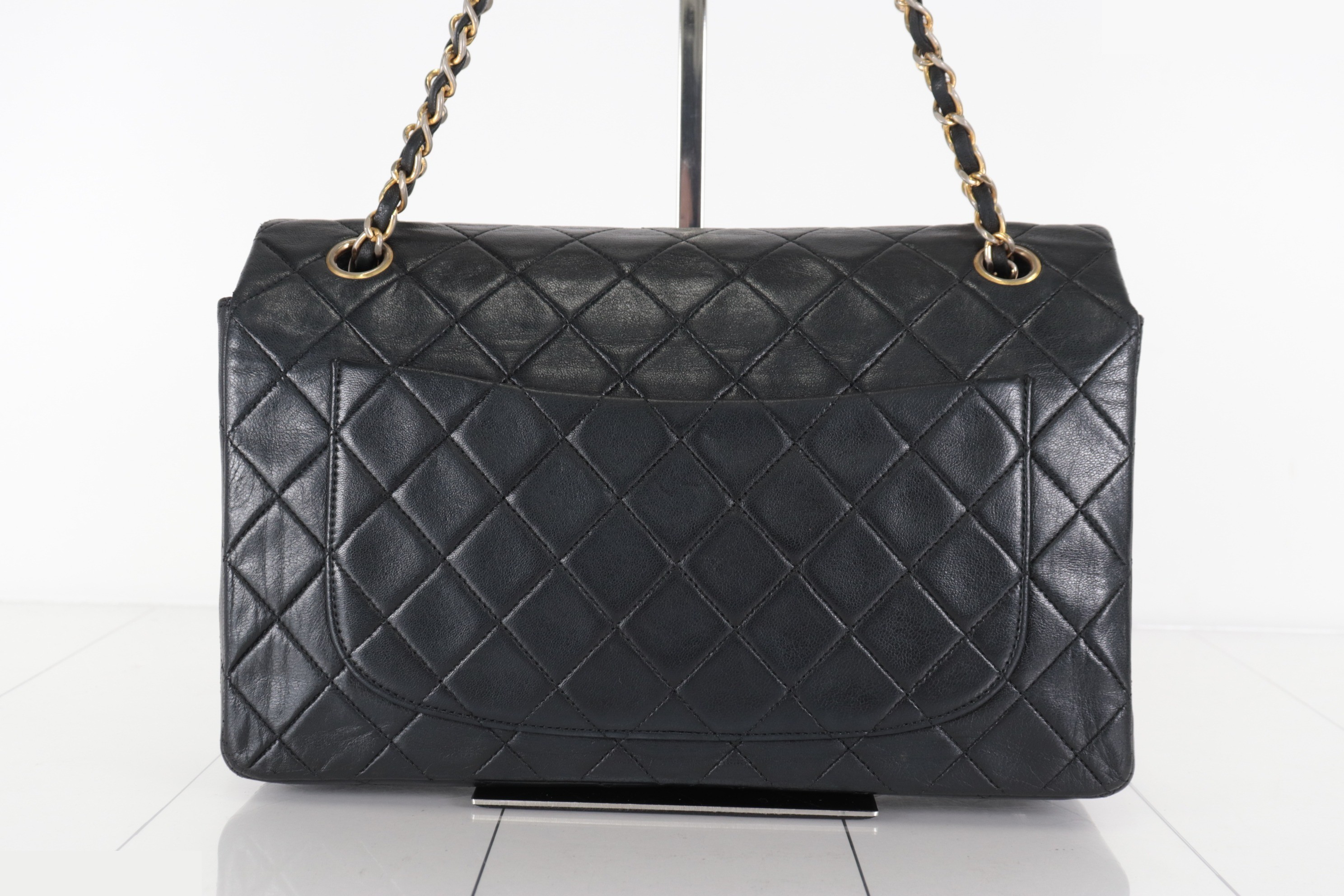 Matelassé Lambskin Chain Shoulder Bag with Pouch, Unit 1 — view 3