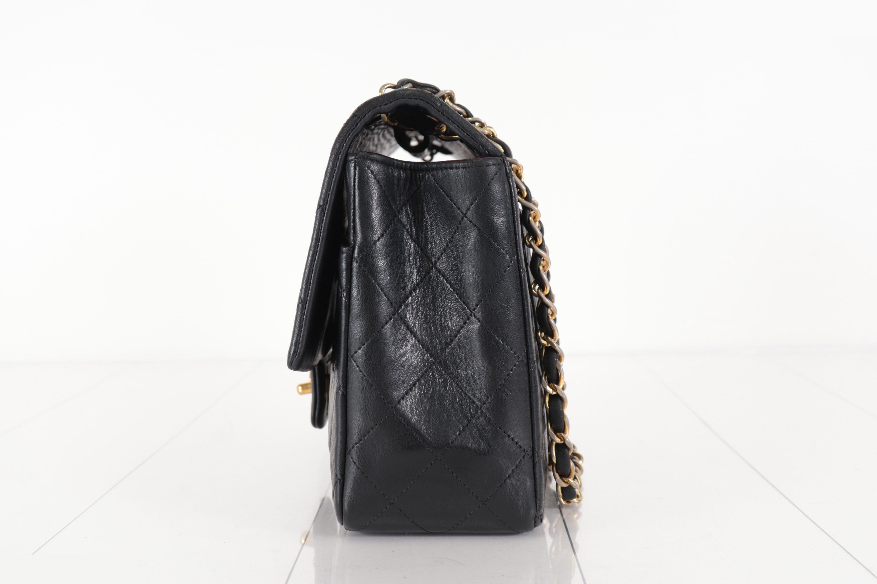 Matelassé Lambskin Chain Shoulder Bag with Pouch, Unit 1 — view 5