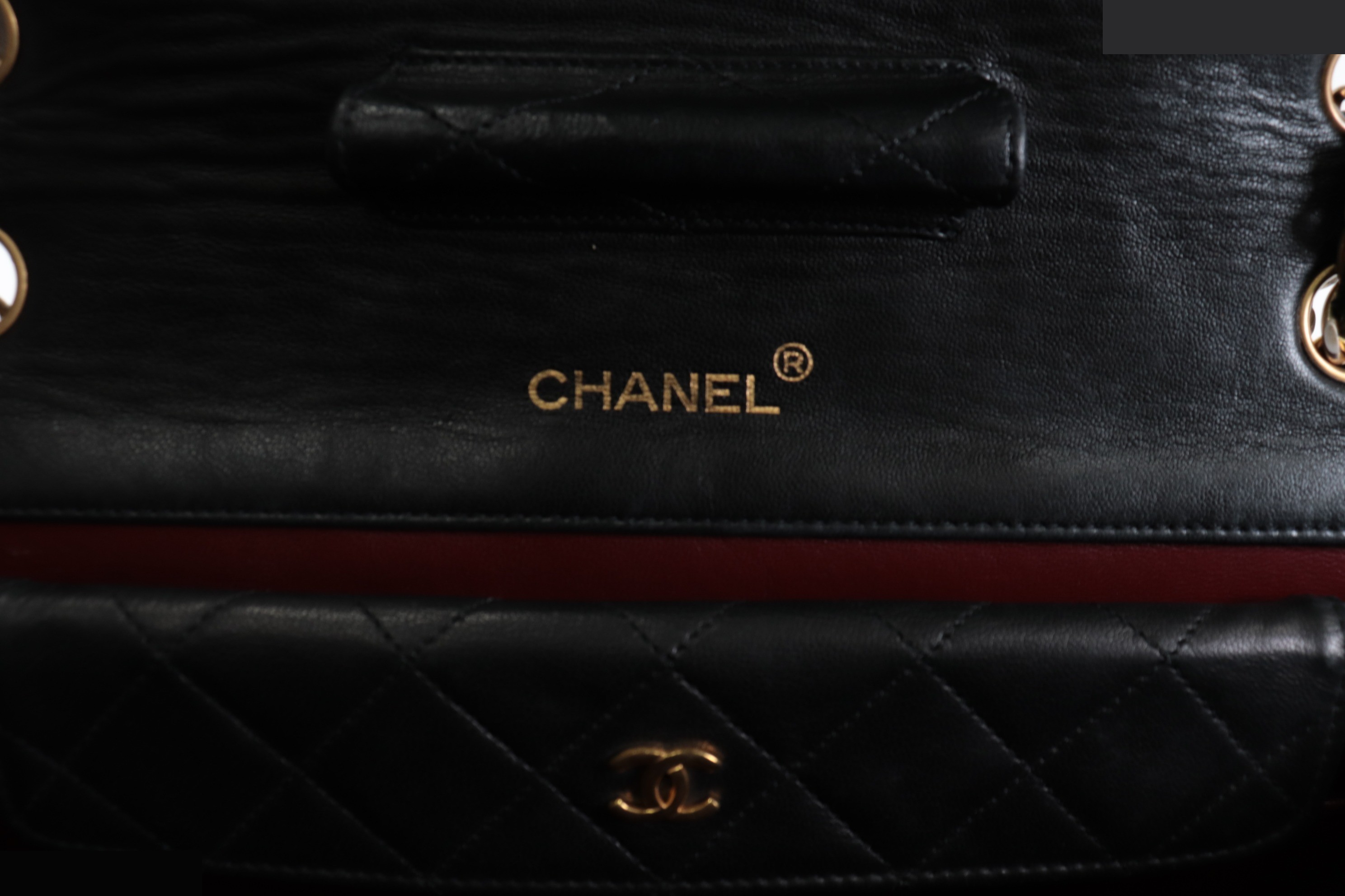 Matelassé Lambskin Chain Shoulder Bag with Pouch, Unit 1 — view 8