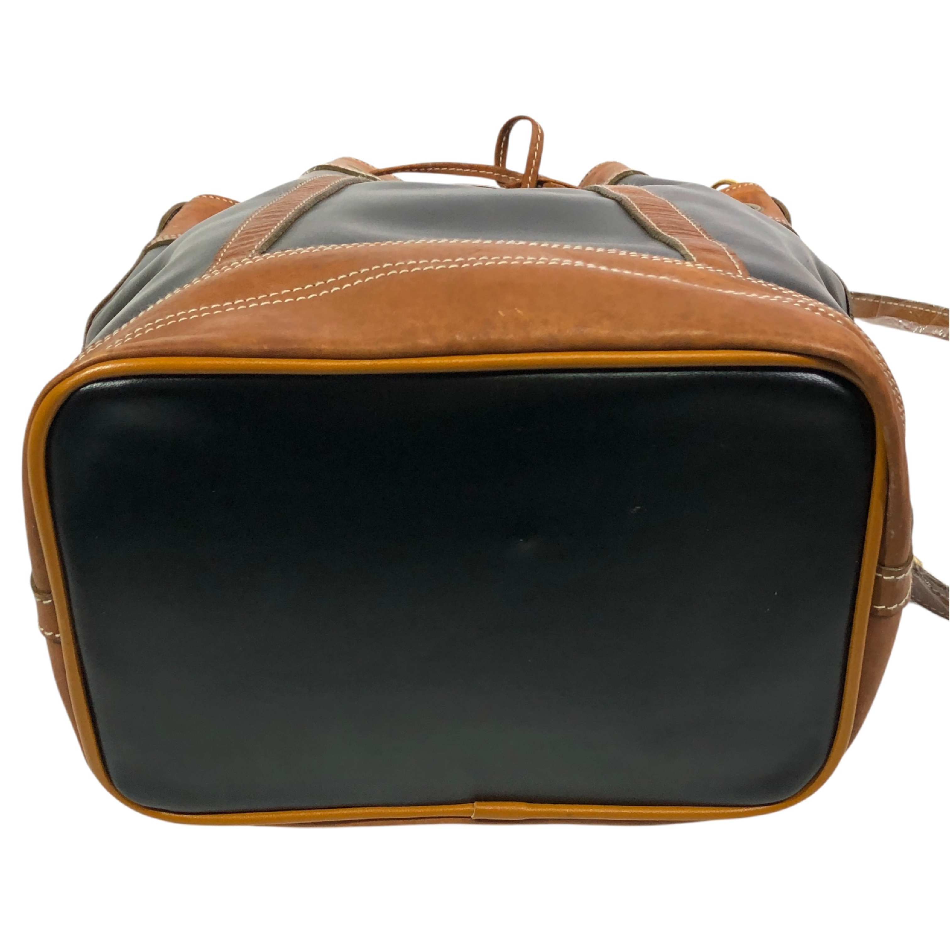motif drawstring 2-way leather shoulder bag — view 4