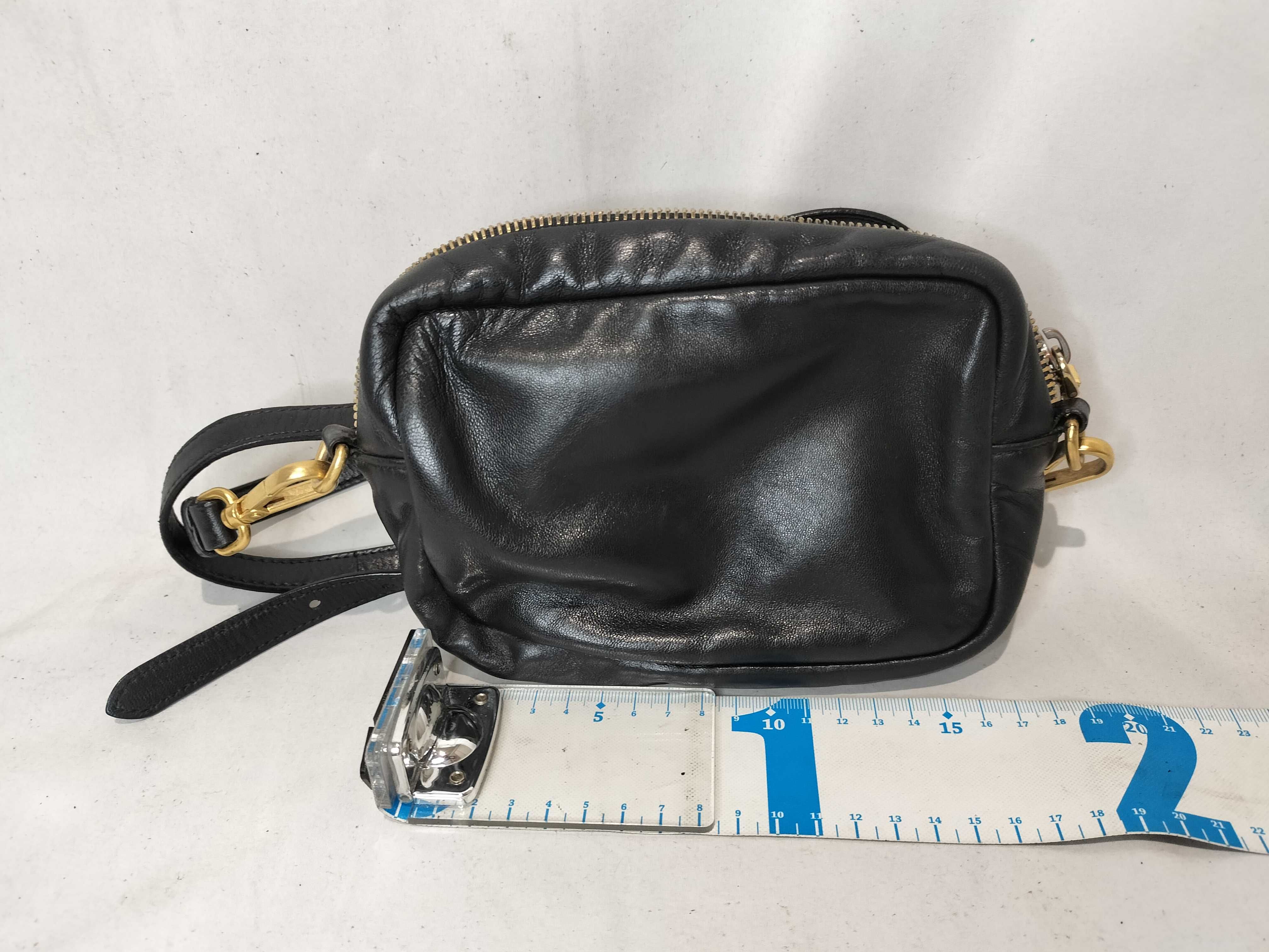 Nappa Leather Camera Bag Shoulder Bag — view 3