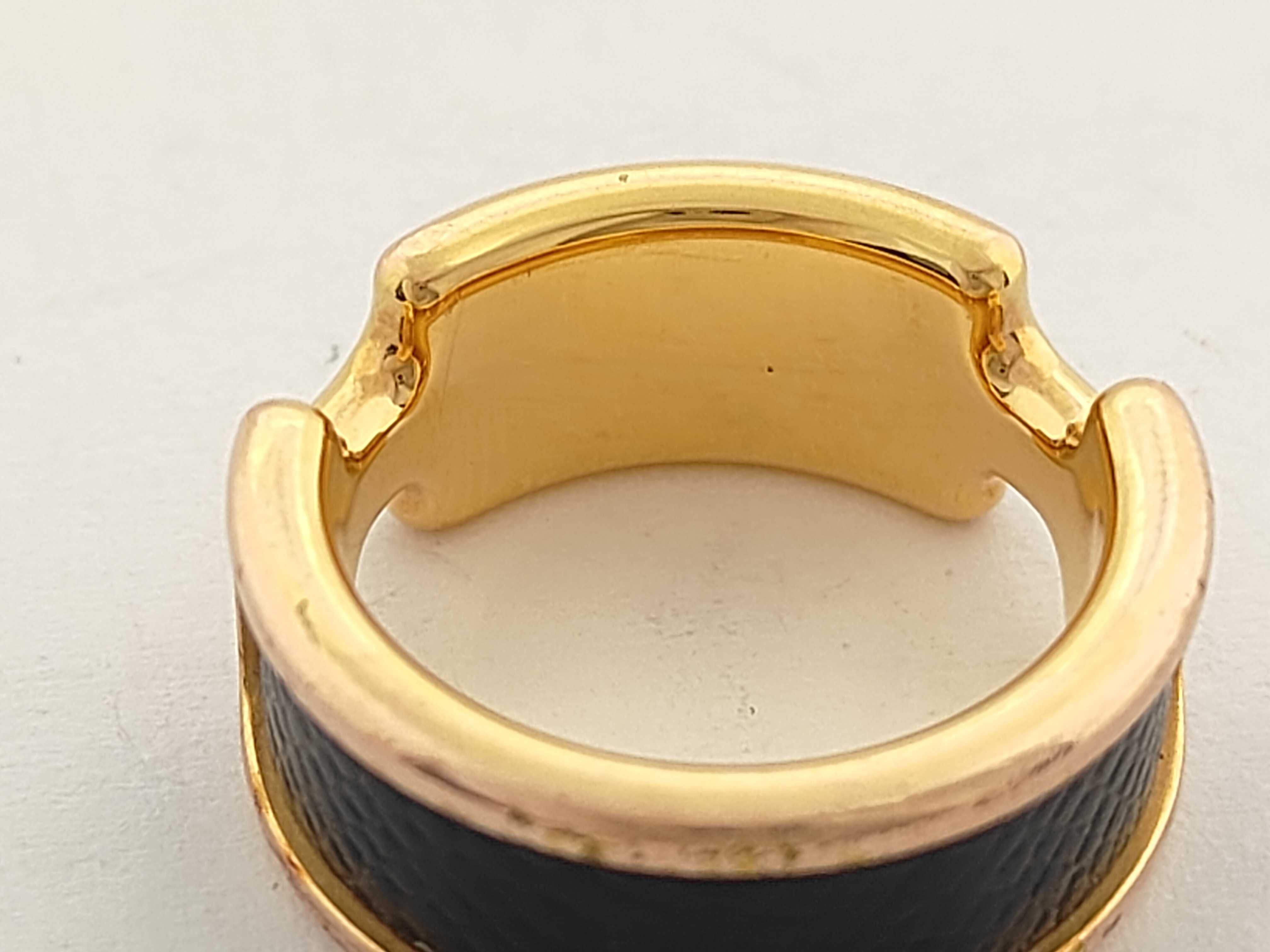Olympe M Leather Metal Ring — view 6