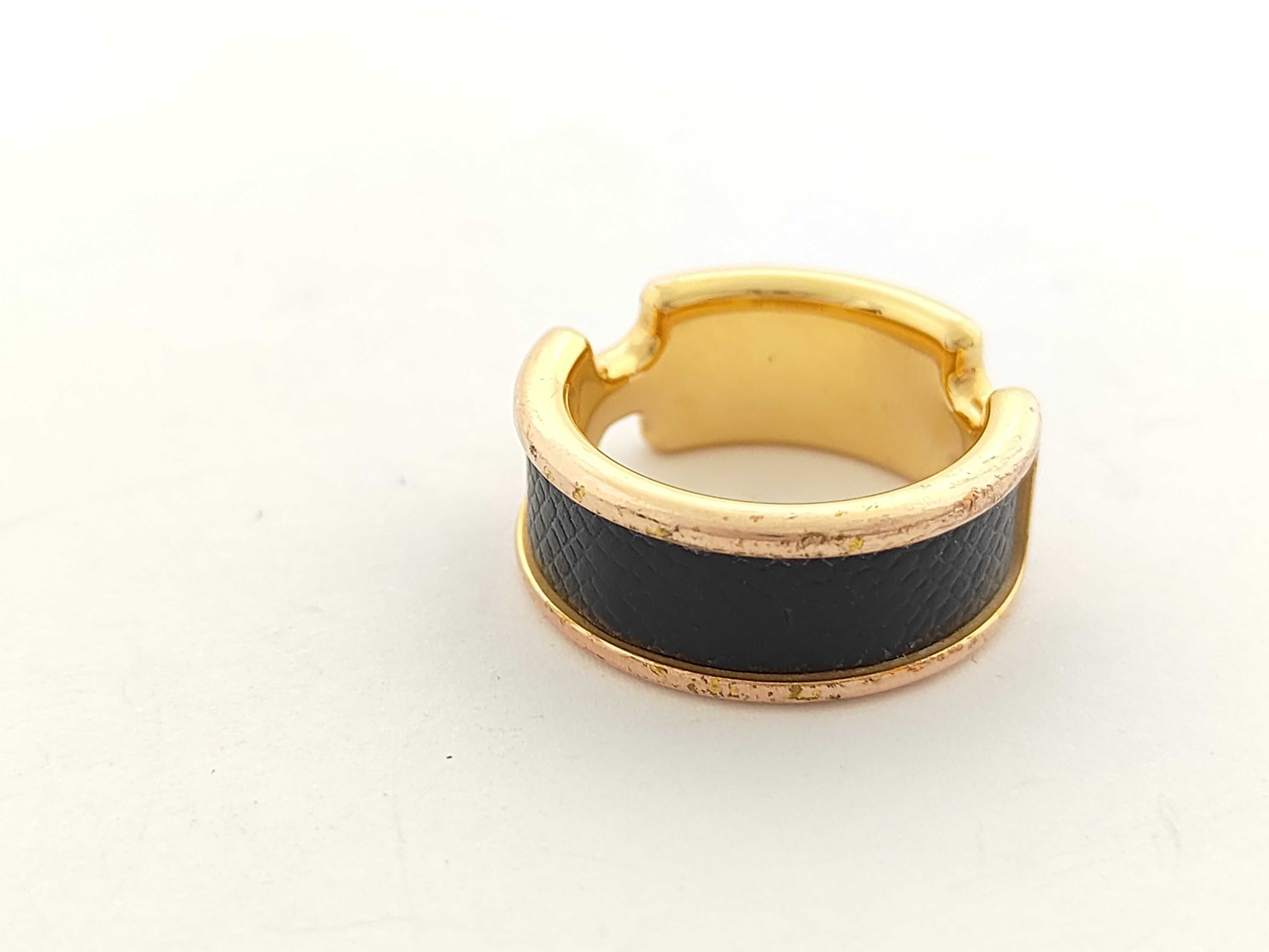 Olympe M Leather Metal Ring — view 7