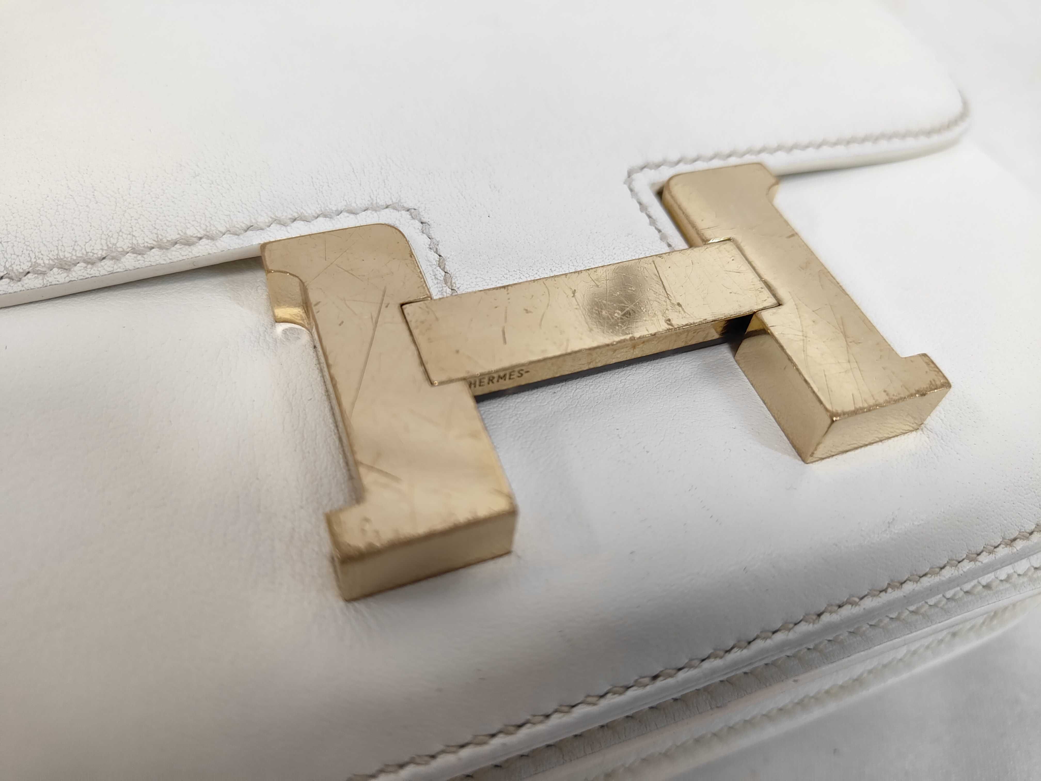 Constance 3 Mini White Gold Hardware B Stamp Shoulder Bag — view 7