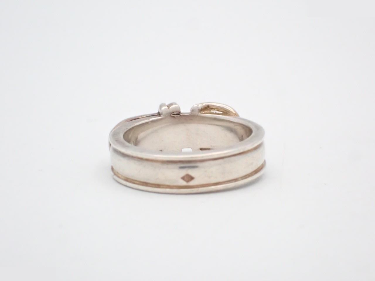 Suntulle ring SV925 4.8g Engraved 49 Actual size #8 — view 2