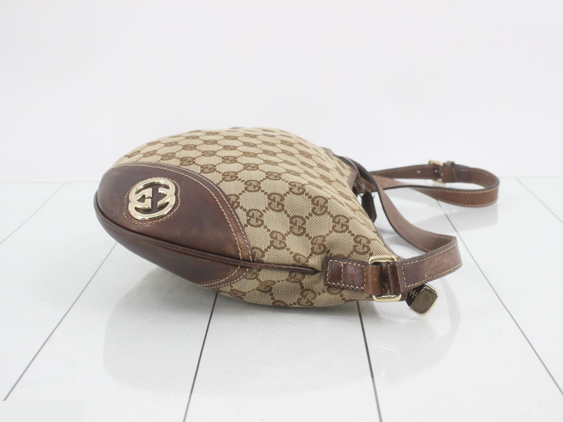 GG Canvas Interlocking Shoulder Bag — view 3