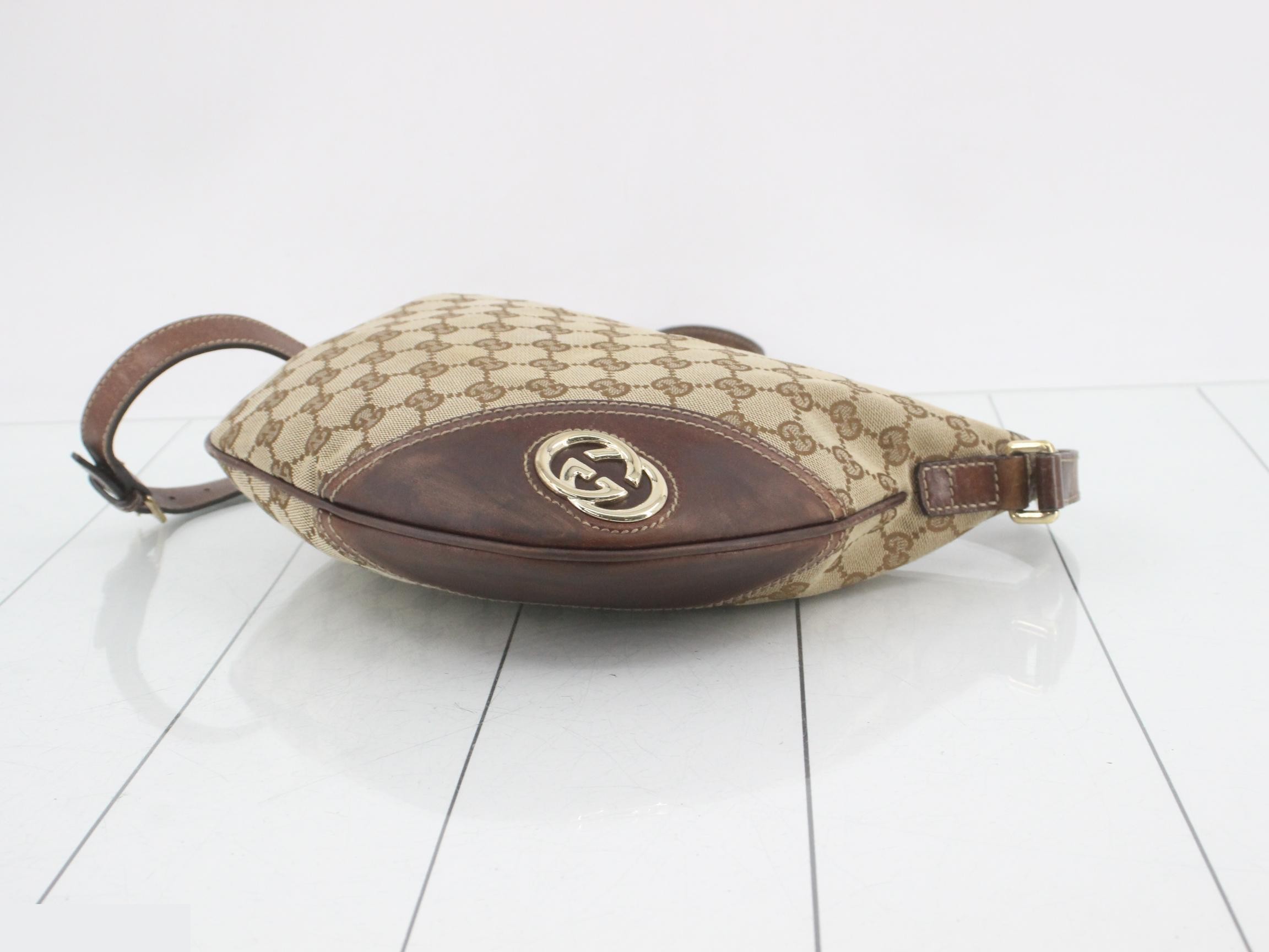 GG Canvas Interlocking Shoulder Bag — view 6