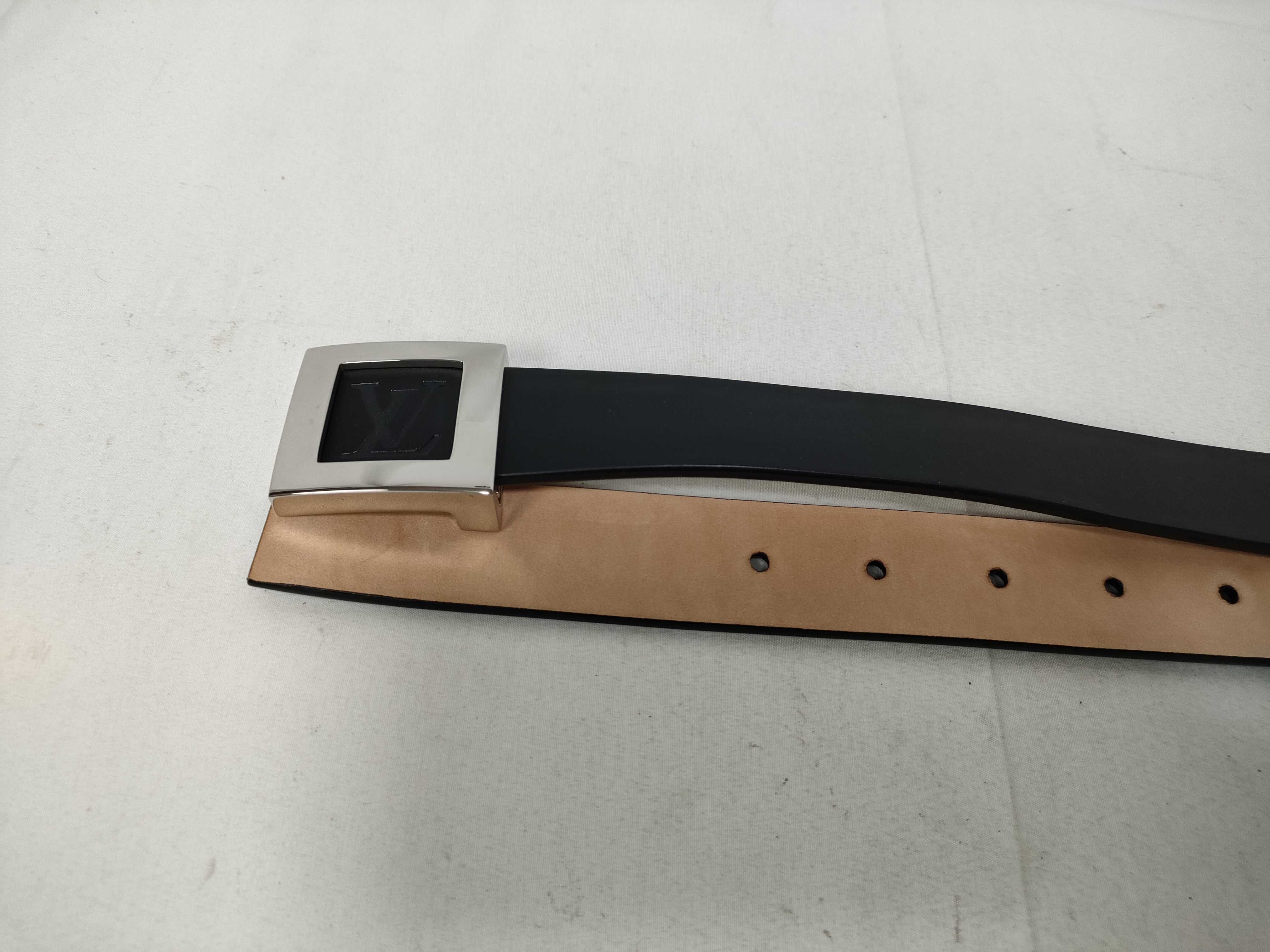 Leather Belt with LV Stamp — view 2
