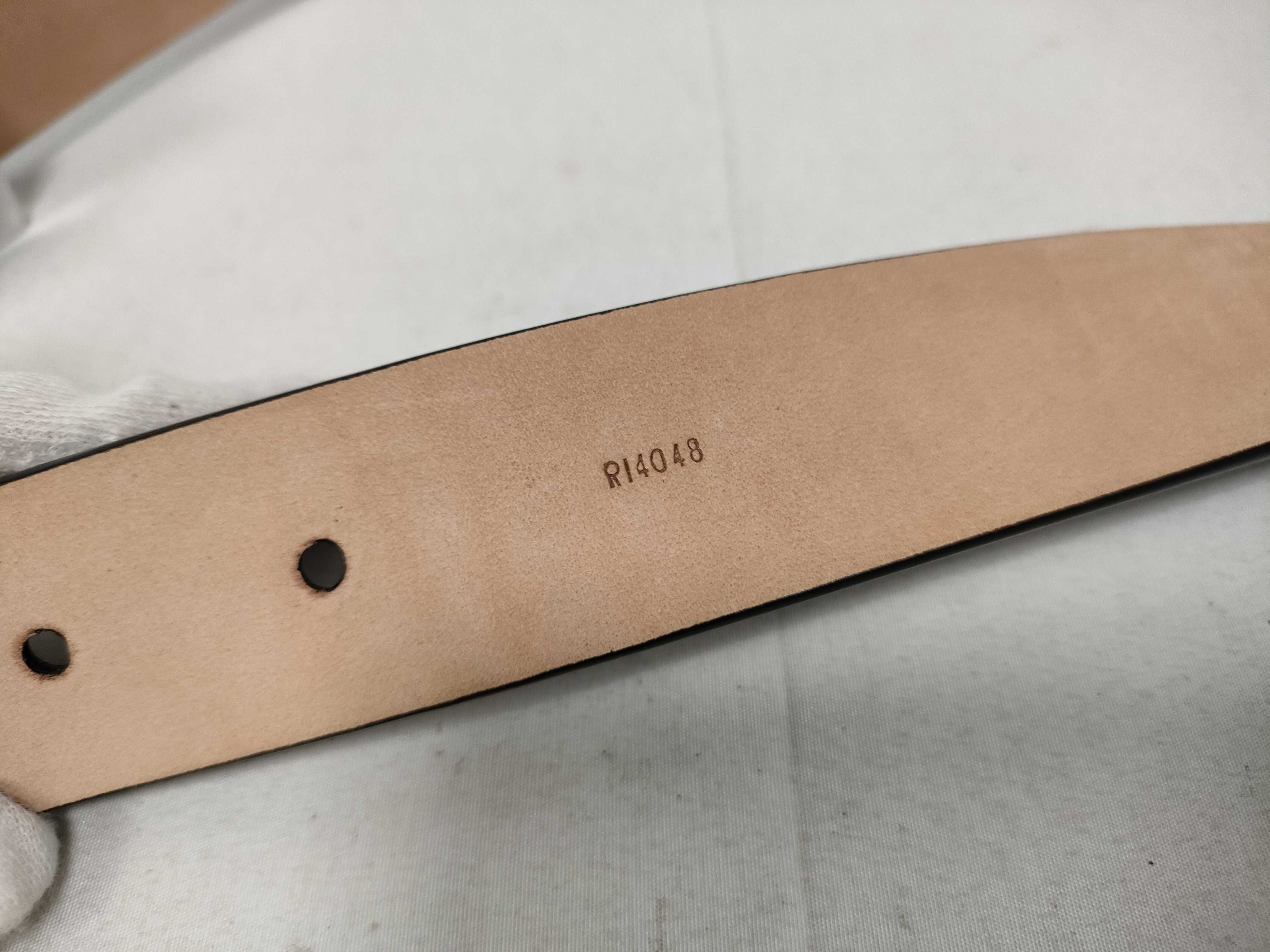 Leather Belt with LV Stamp — view 4