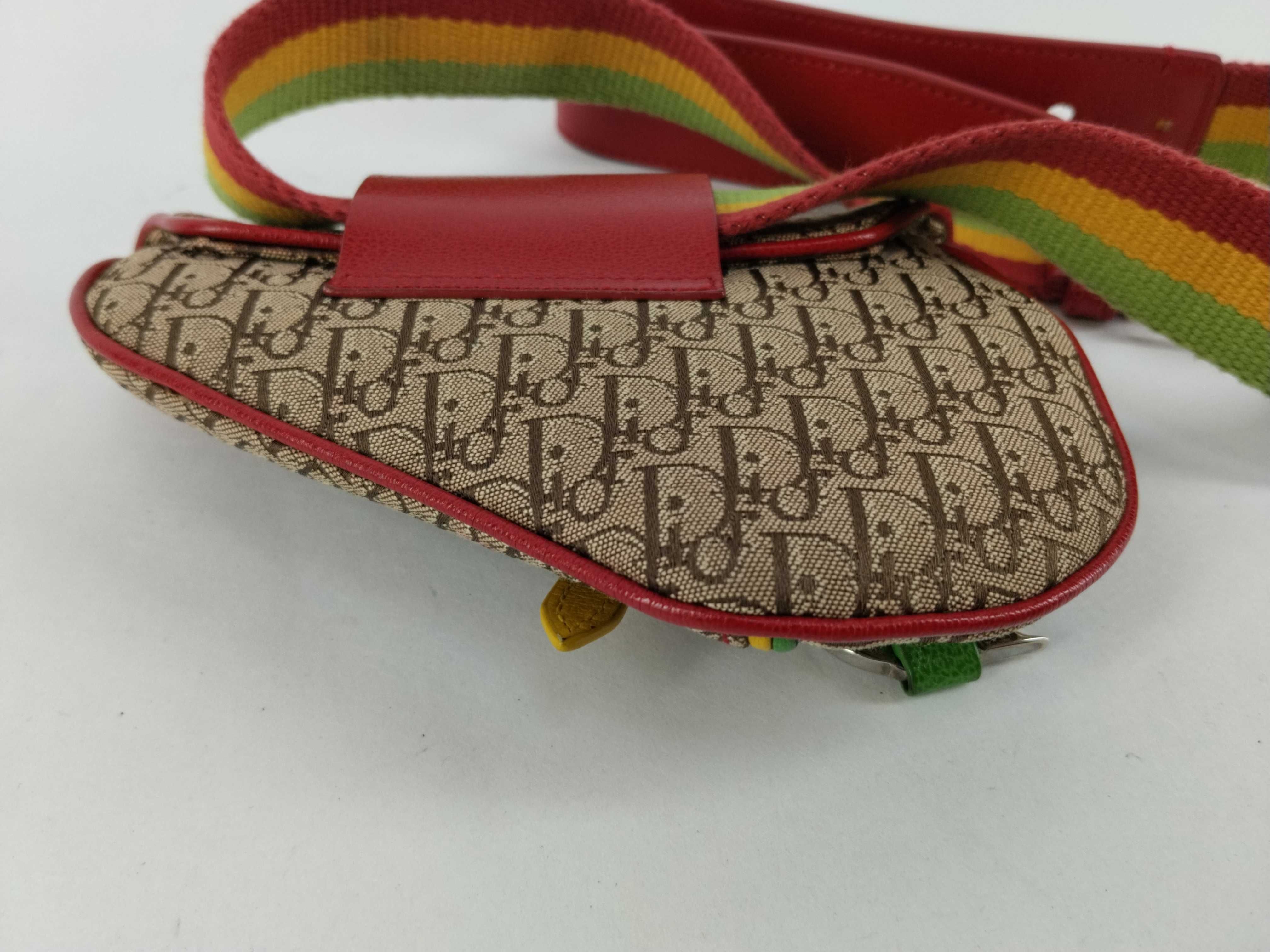 Trotter Dior Saddle Bag Rasta Trotter Shoulder Bag — view 7