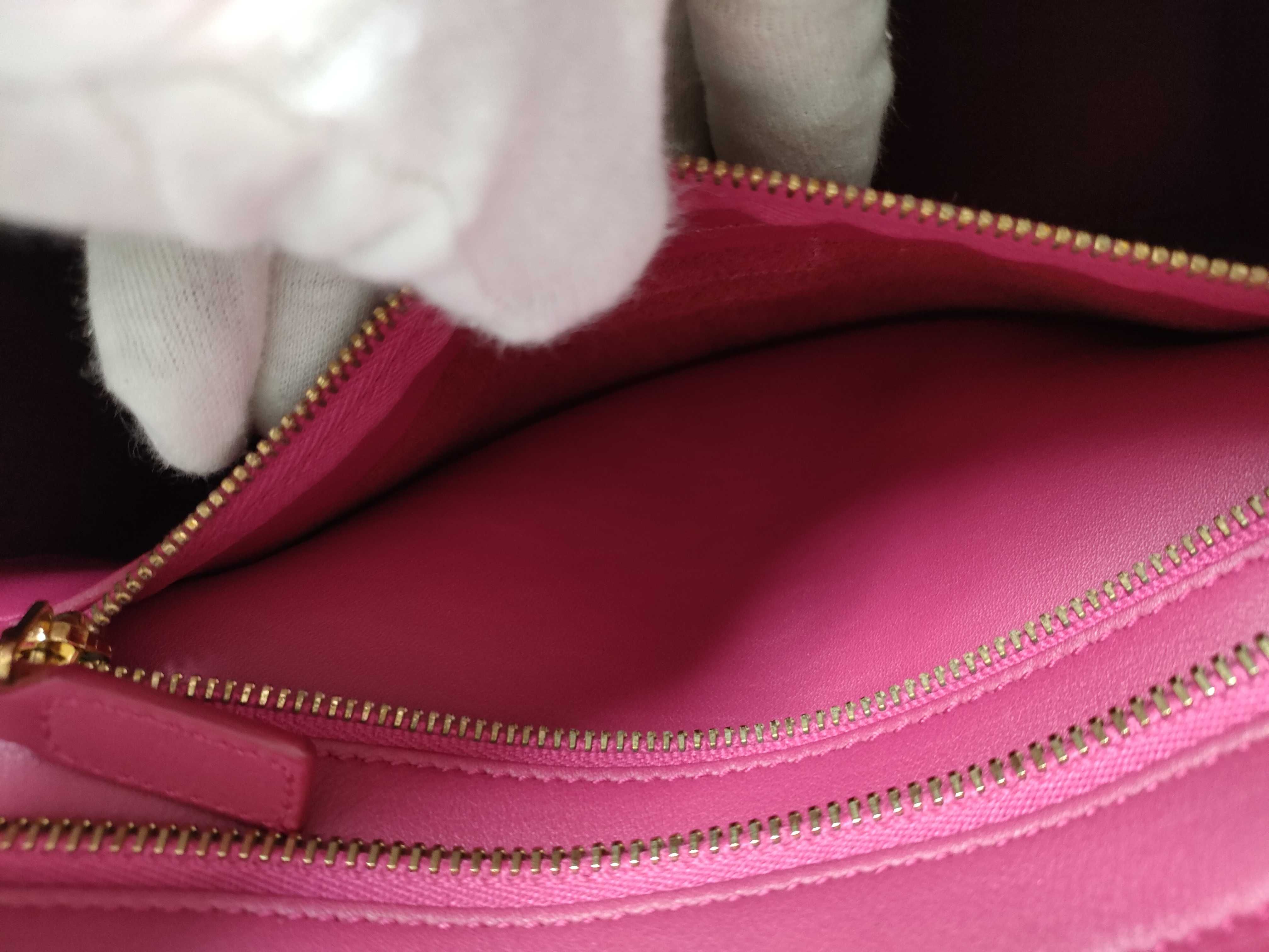 PH- Pink Leather Classic Y Cabas Shoulder Bag Tote Bag — view 13