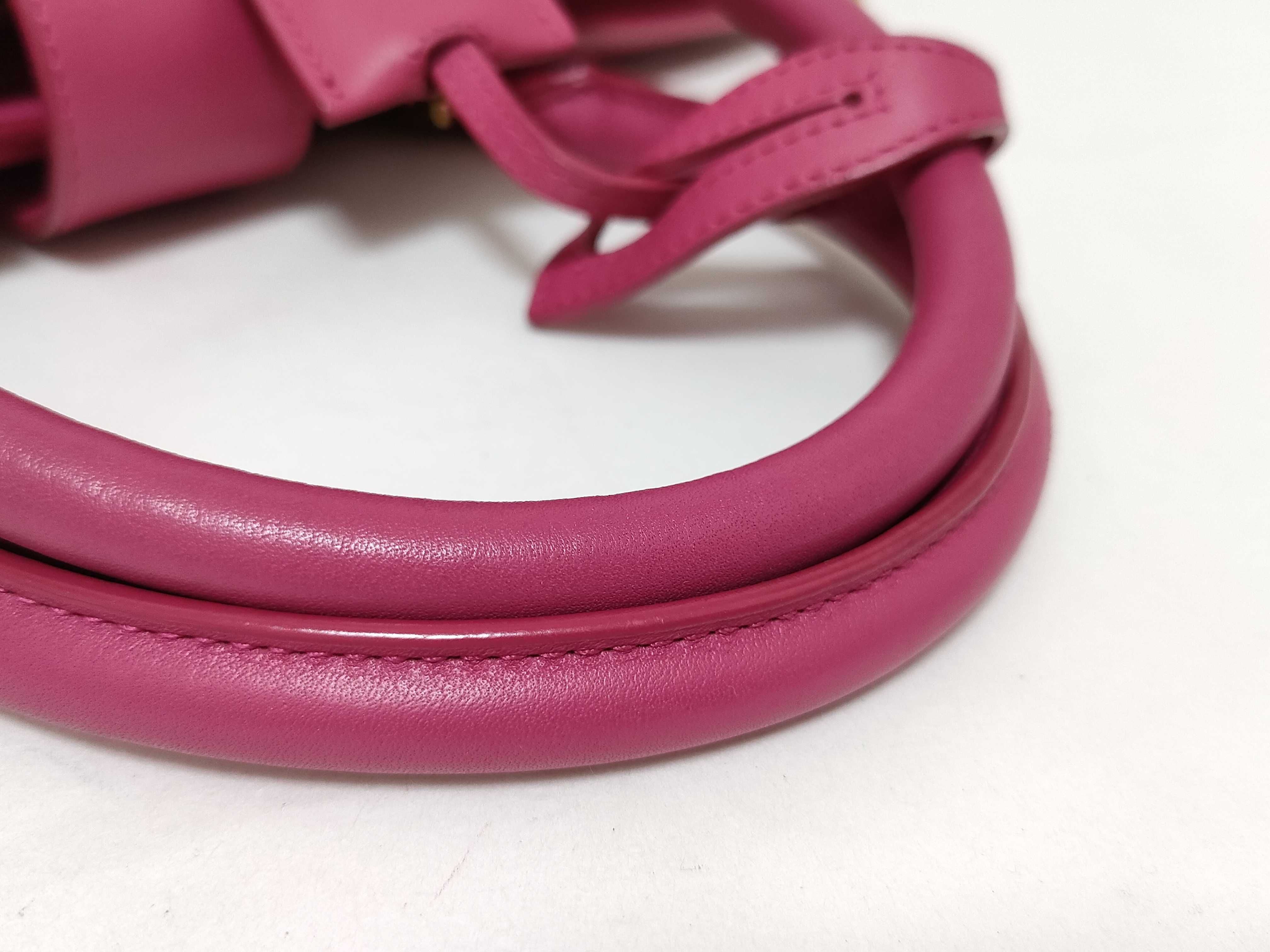 PH- Pink Leather Classic Y Cabas Shoulder Bag Tote Bag — view 4