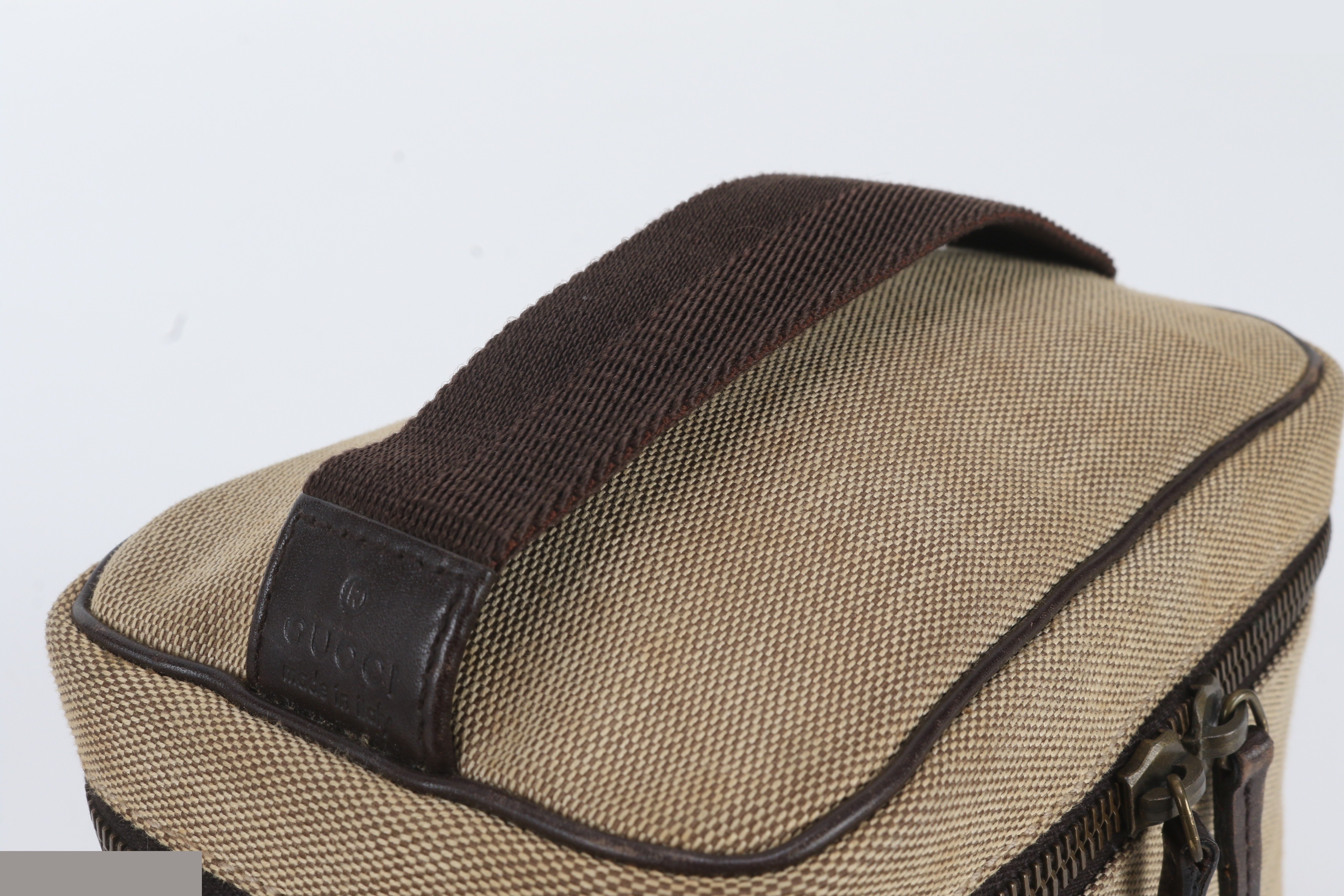 Pouch Vanity Bag 106646 Leather Canvas Handbag — view 2