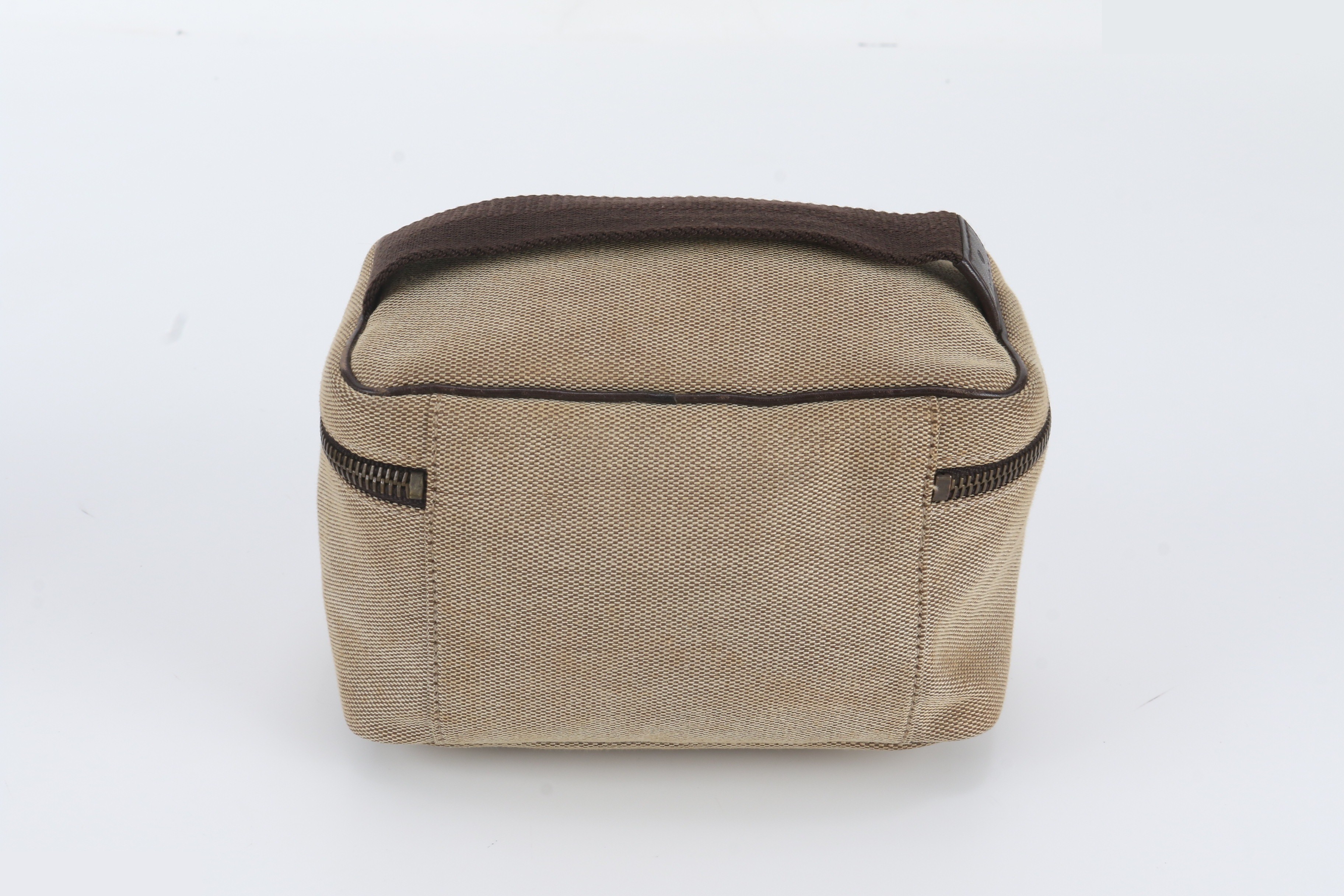 Pouch Vanity Bag 106646 Leather Canvas Handbag — view 3
