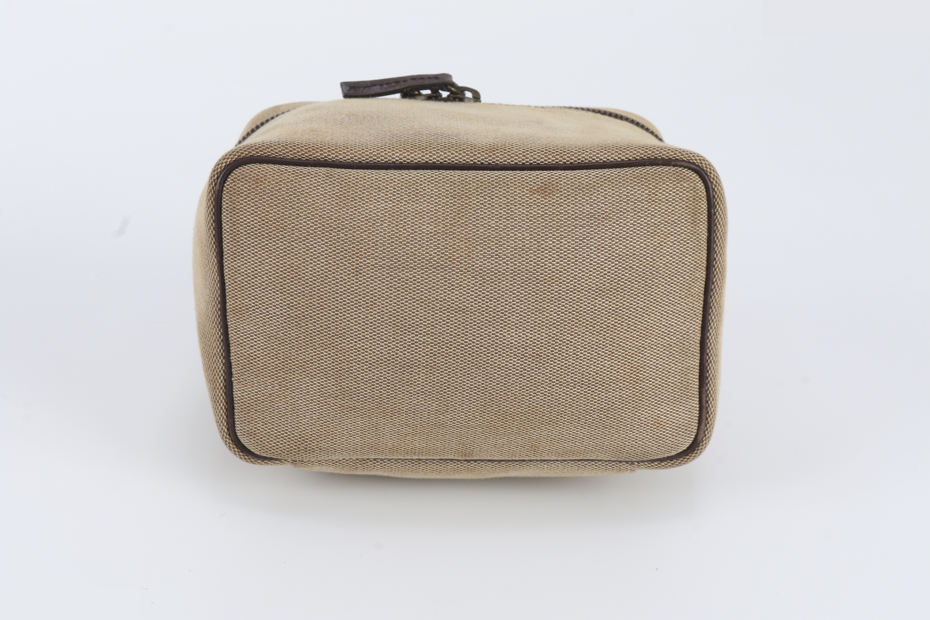 Pouch Vanity Bag 106646 Leather Canvas Handbag — view 5
