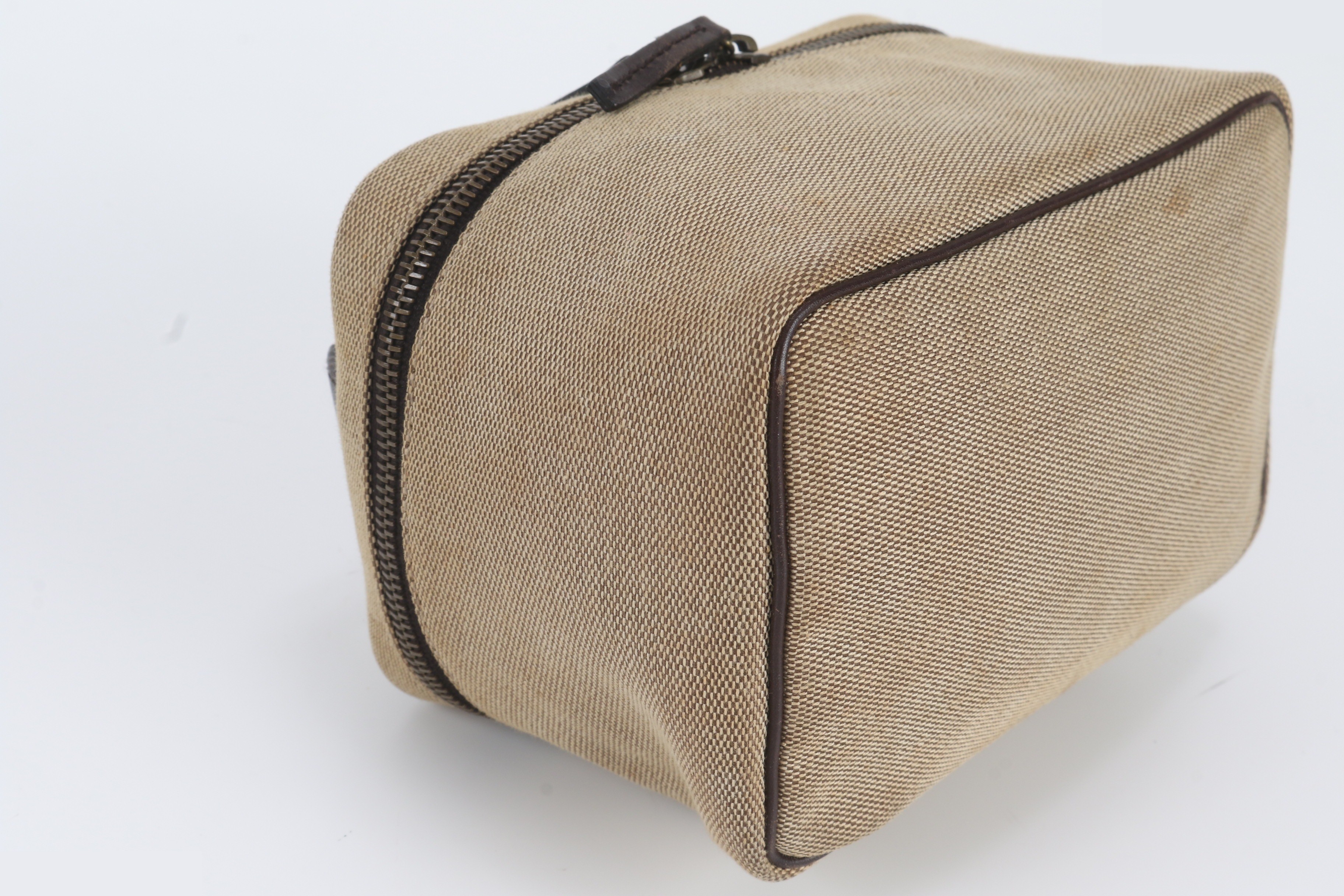 Pouch Vanity Bag 106646 Leather Canvas Handbag — view 6