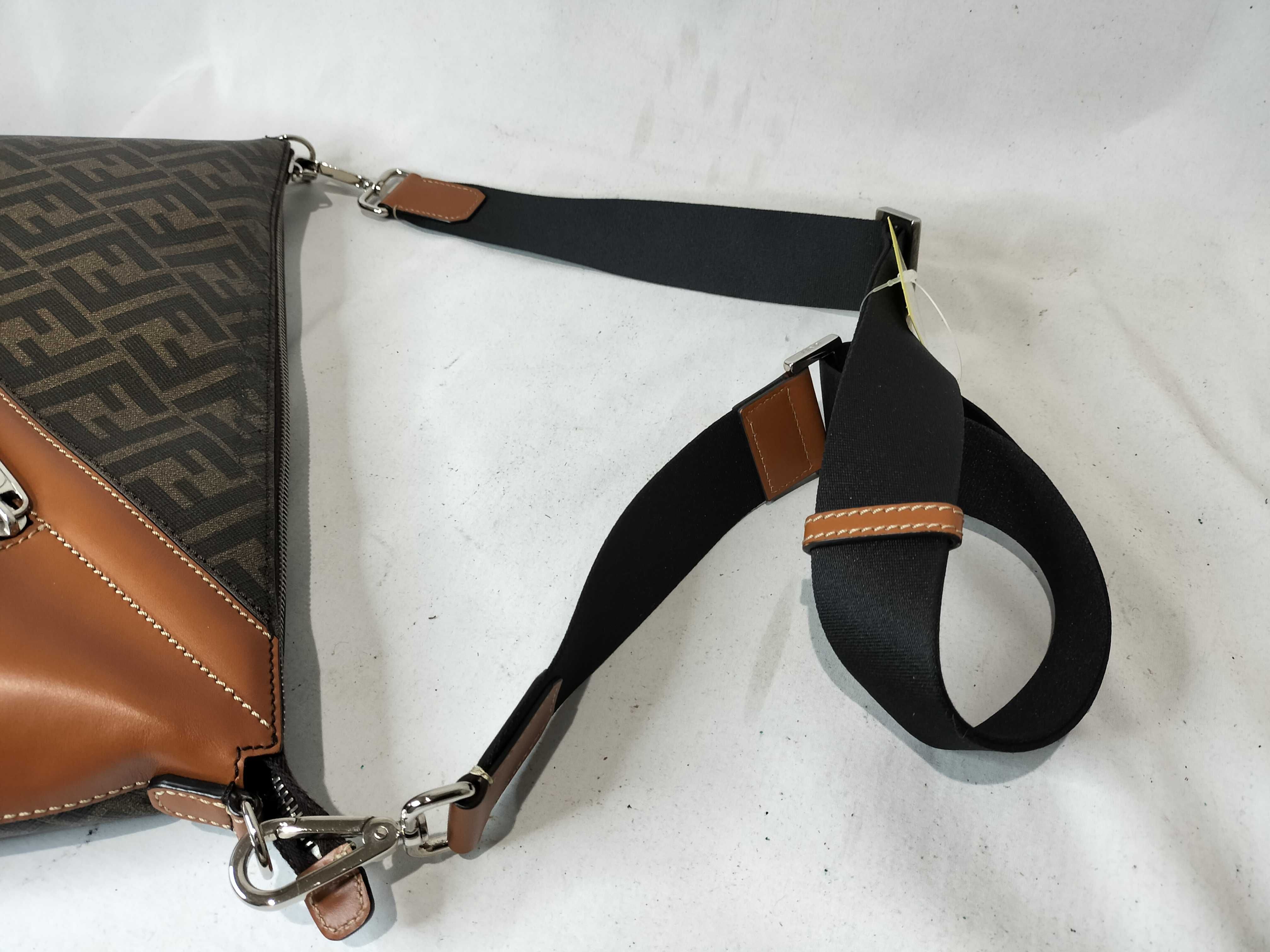 Zucca pattern leather x PVC shoulder bag — view 4